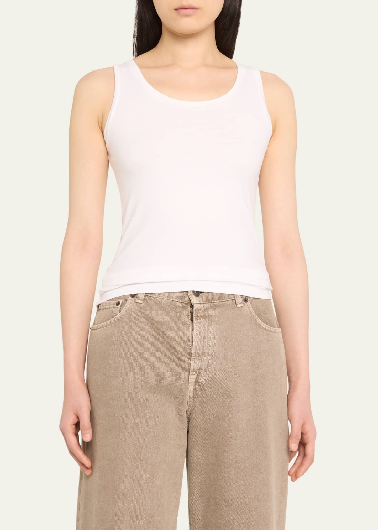 Majestic Filatures Soft Touch Scoop-Neck Tank Image 4 of 5