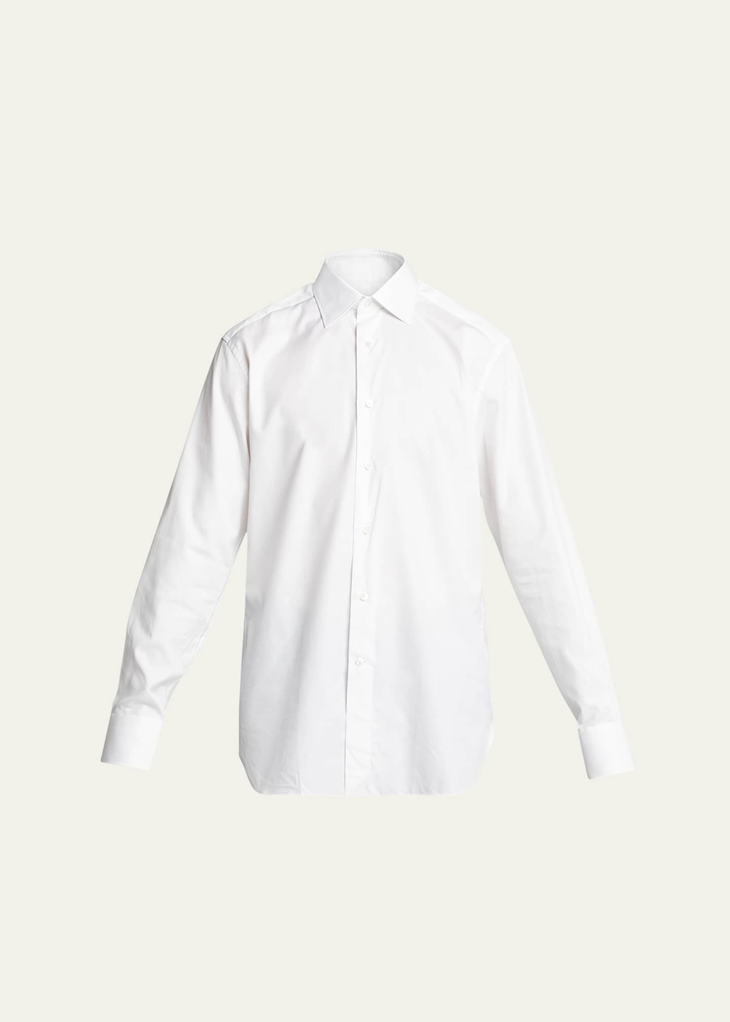 ZEGNA Men's Trofeo Solid Regular-Fit Dress Shirt Image 1 of 5