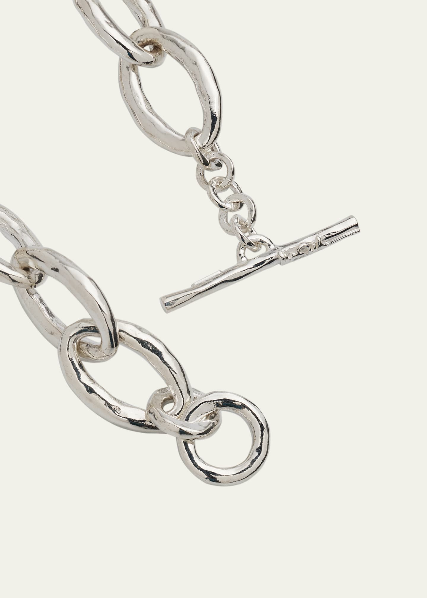Ippolita Mini Hammered Bastille Link Bracelet in Sterling Silver Image 4 of 4