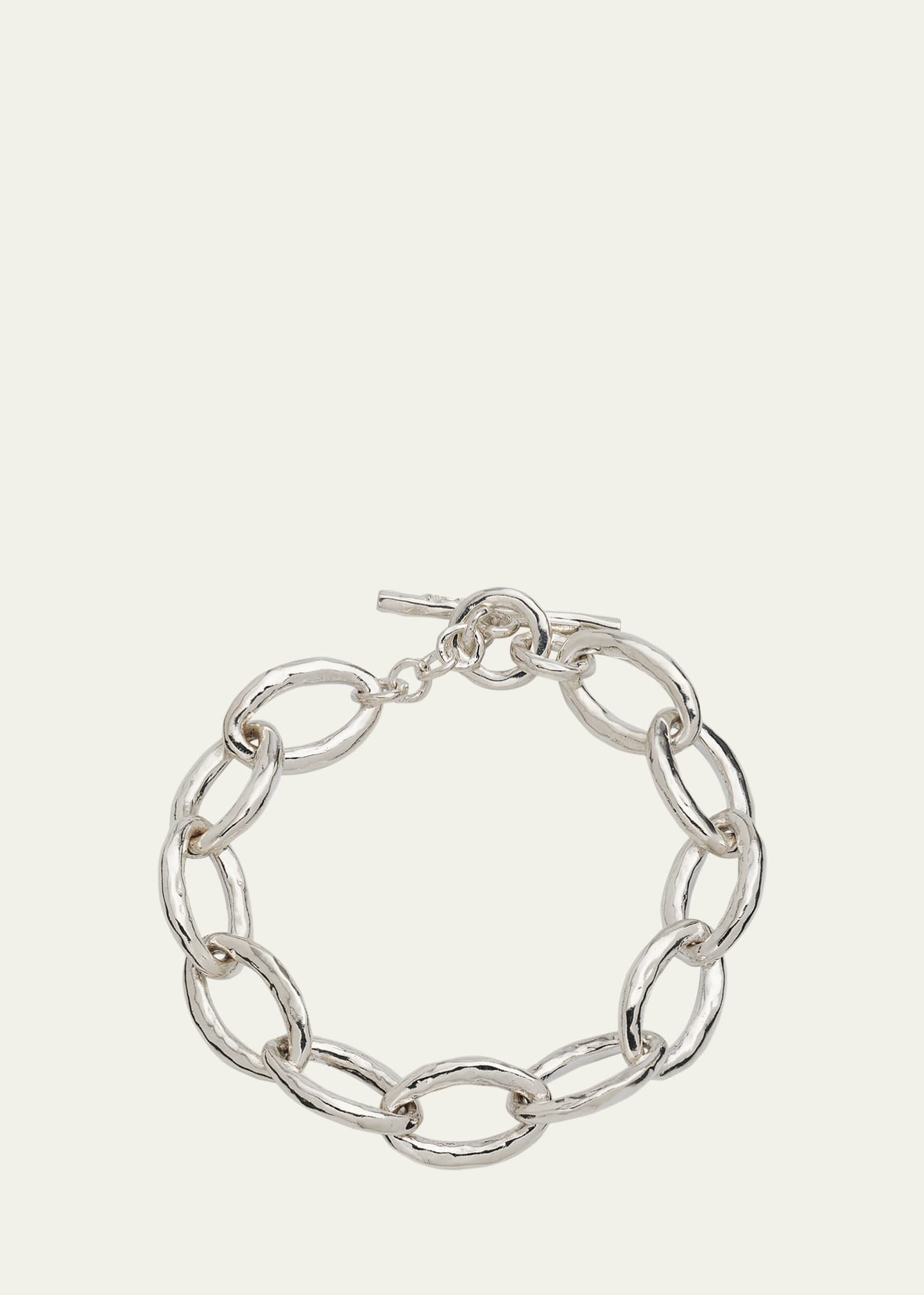 Ippolita Mini Hammered Bastille Link Bracelet in Sterling Silver Image 1 of 4