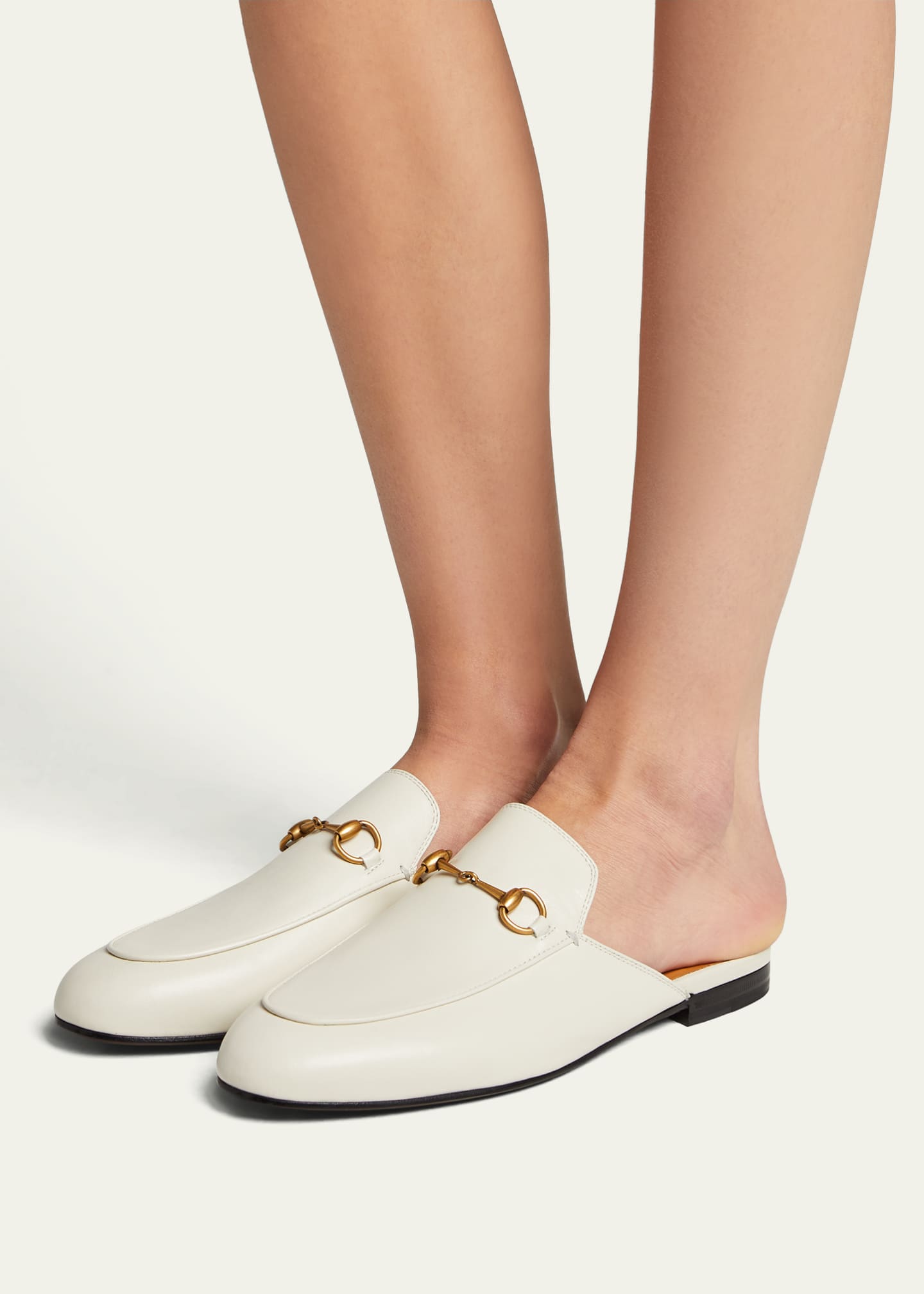 Gucci leather mules hot sale