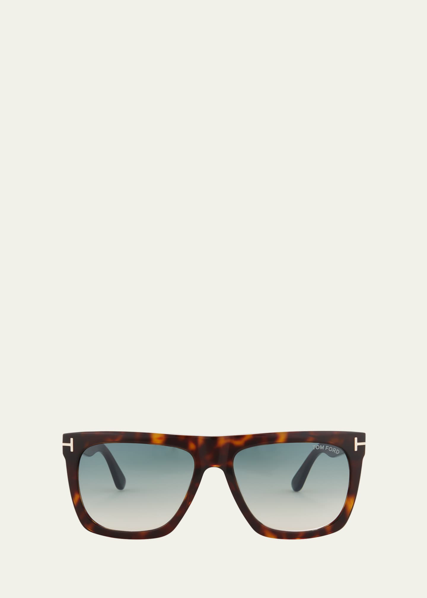 TOM FORD Morgan Thick Square Acetate Sunglasses Tortoiseshell