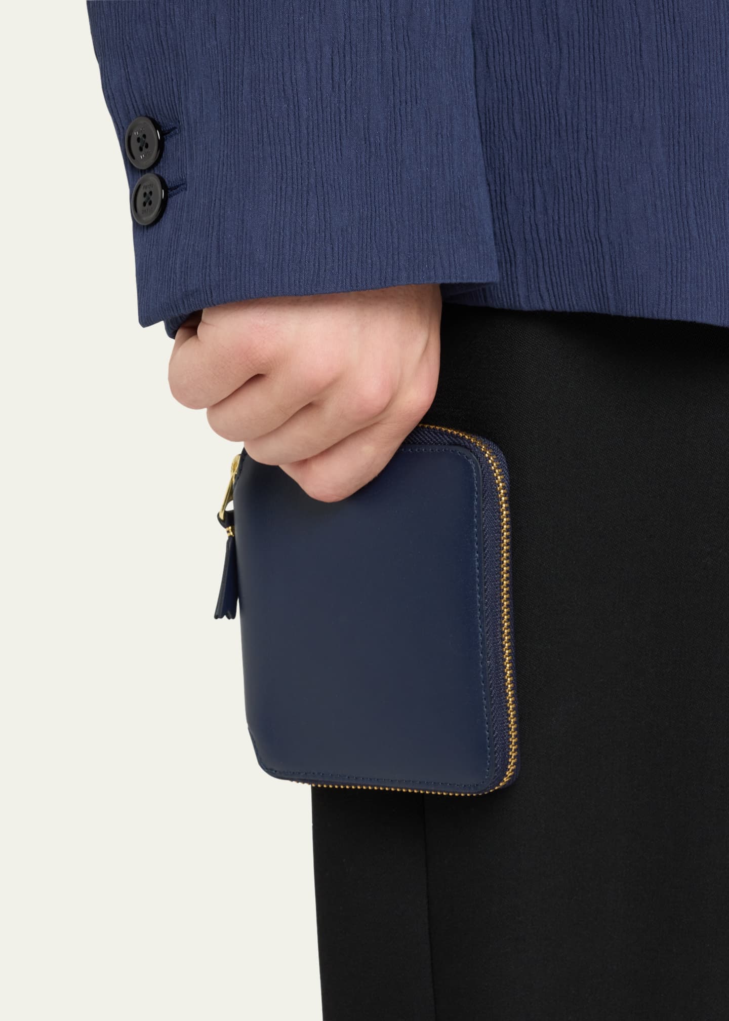 Comme des Garcons Men s Classic Leather Zip Wallet Bergdorf Goodman
