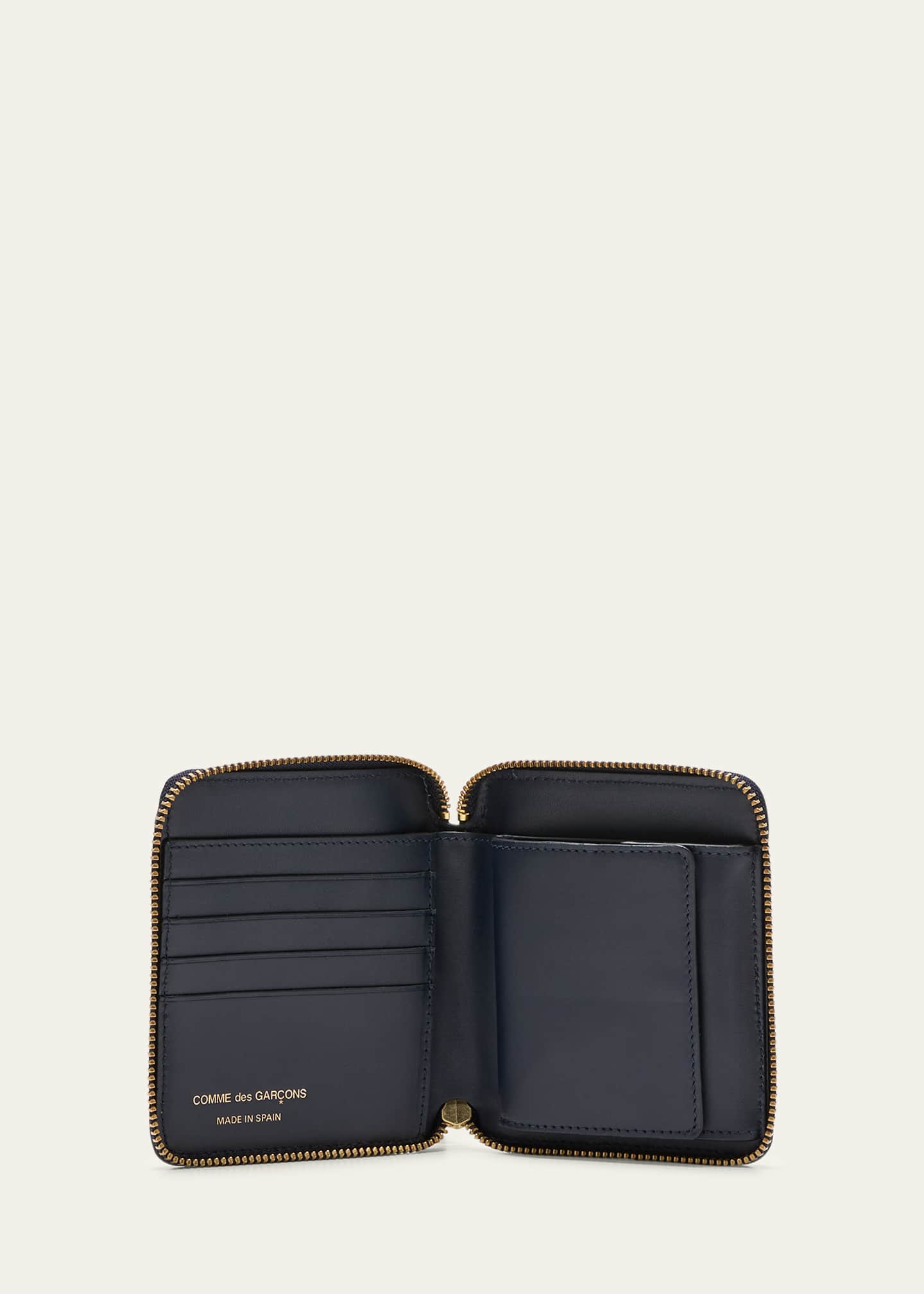 Comme des garcons zip around wallet white outlet