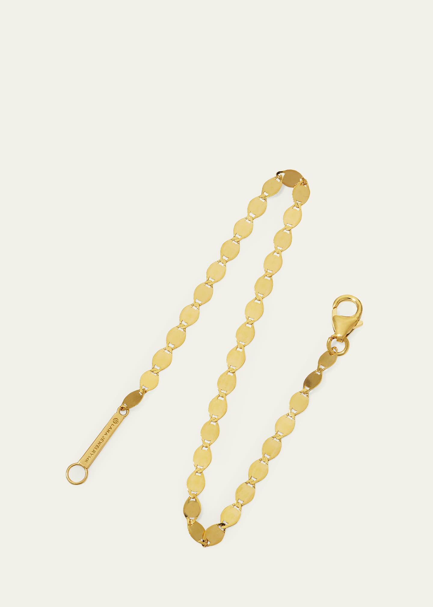 Lana Nude 14K Flat Link Chain Bracelet Image 3 of 4
