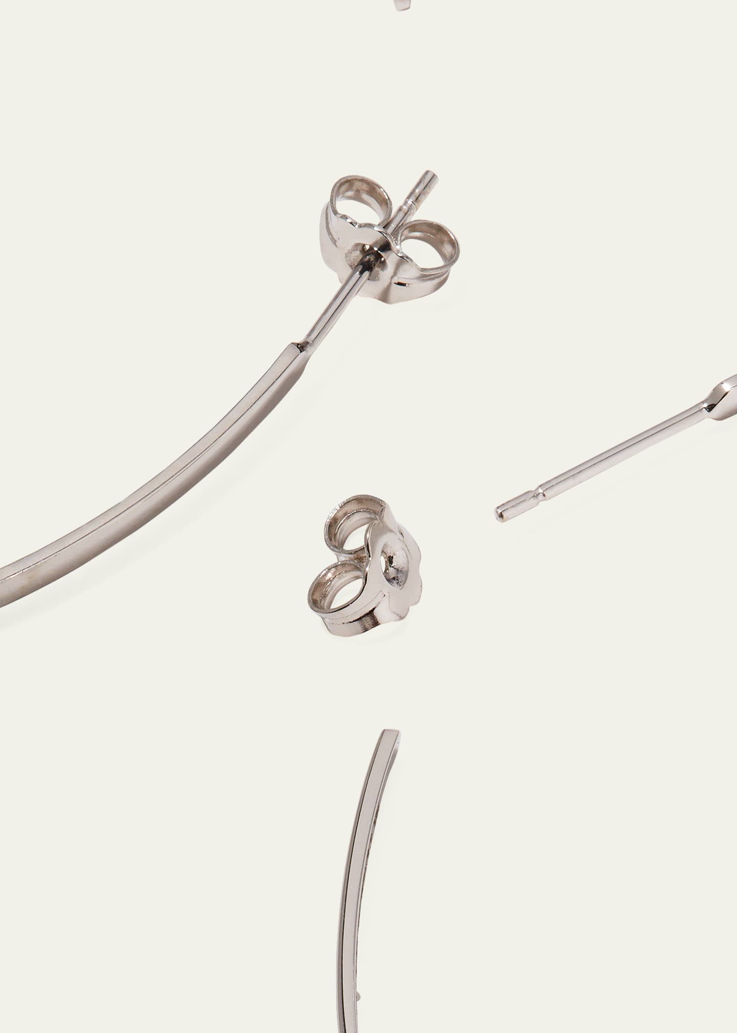 Lana Large Sunrise Hoop Earrings in 14K Gold Image 4 of 4