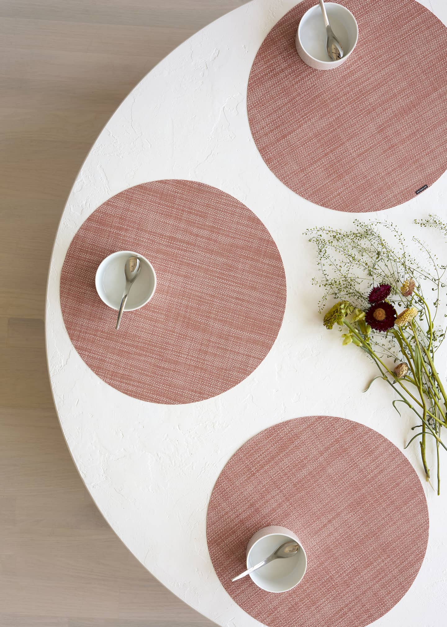 Chilewich MiniBasketweave Round Placemat Bergdorf Goodman