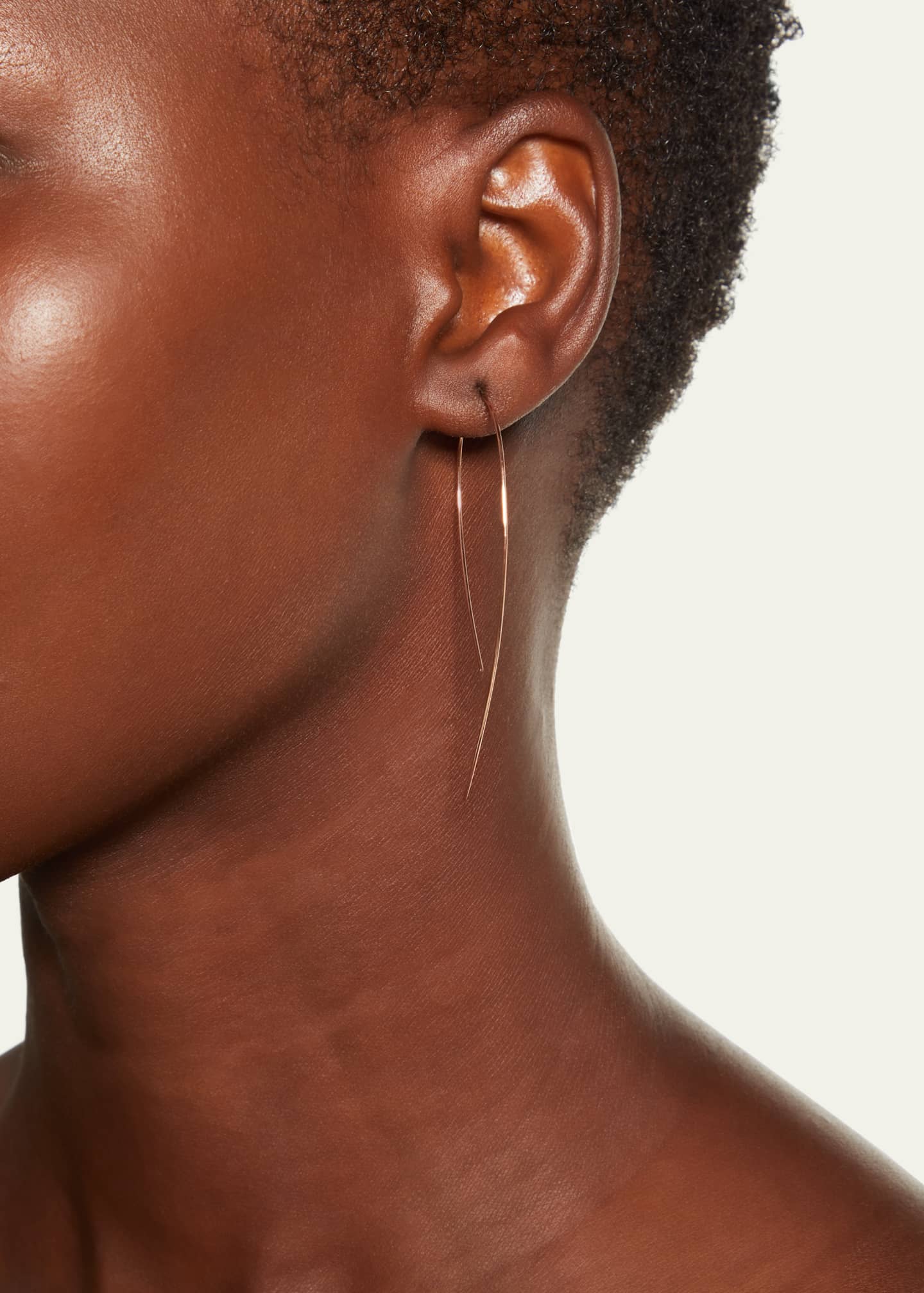 Lana Yellow Gold Hooked On Hoop Earrings Bergdorf Goodman