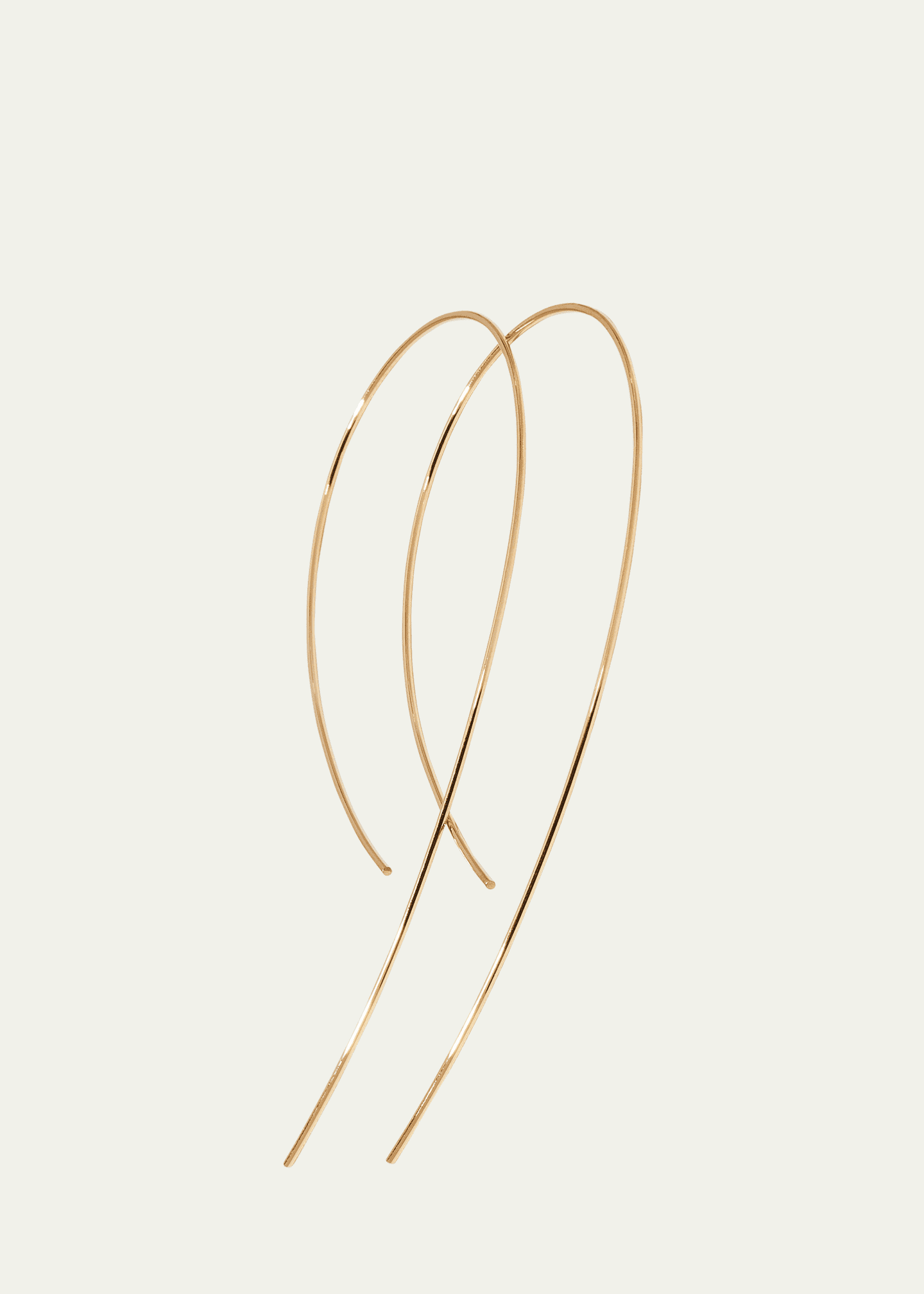 Lana Yellow Gold Hooked On Hoop Earrings Image 3 of 4