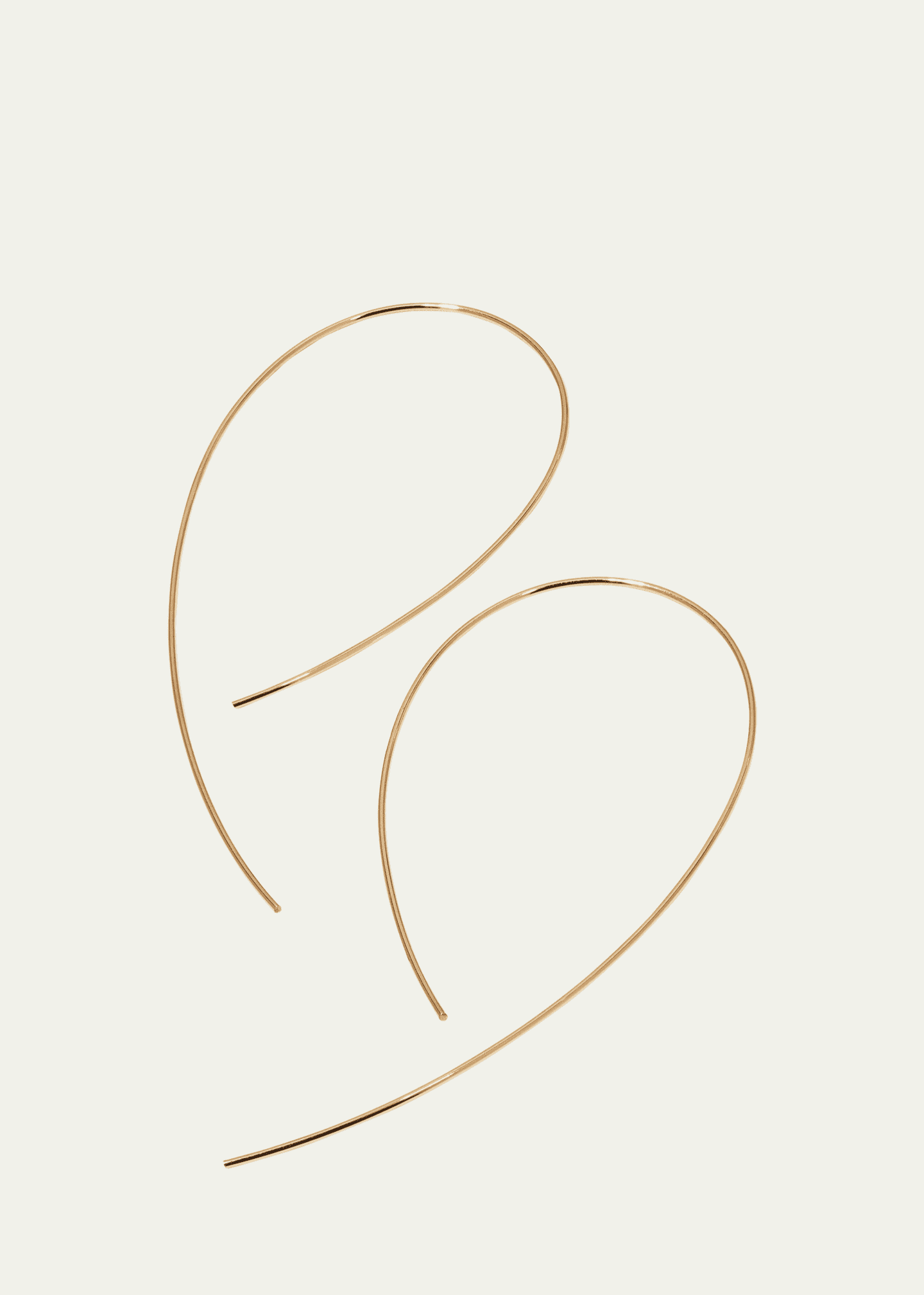 Lana Yellow Gold Hooked On Hoop Earrings Image 4 of 4