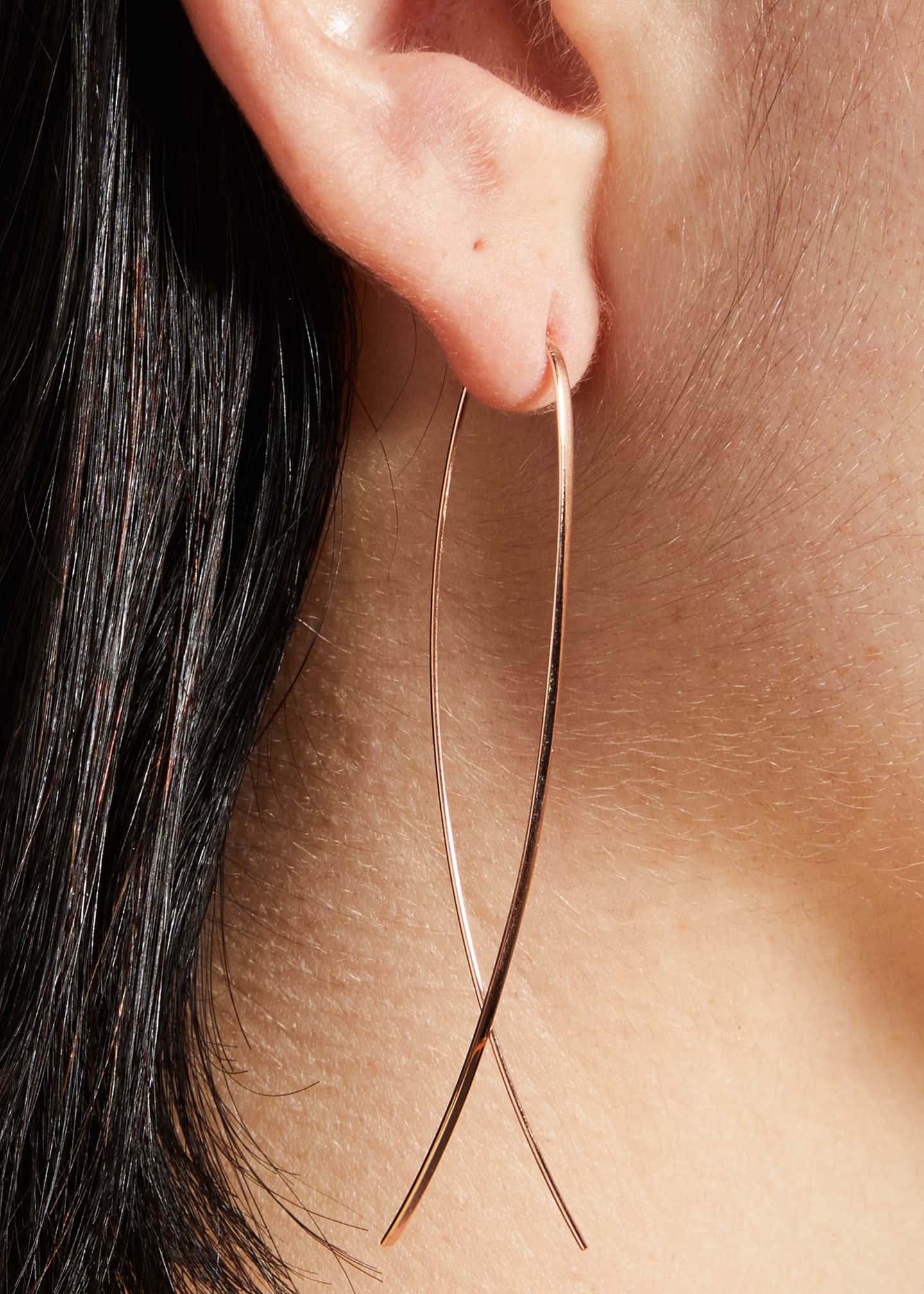 Lana 14k Elite Narrow Upside Down Hoop Earrings Bergdorf Goodman