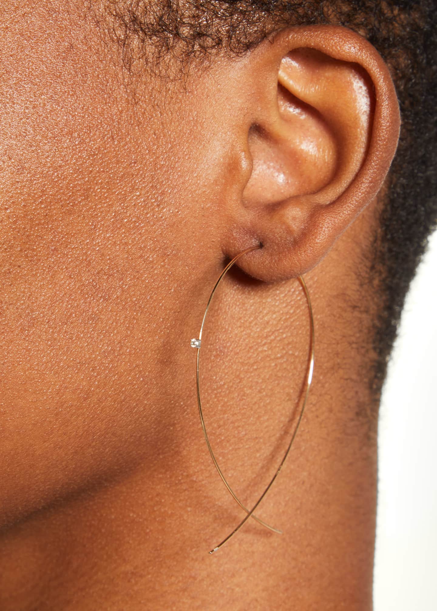 Lana upside deals down hoop earrings