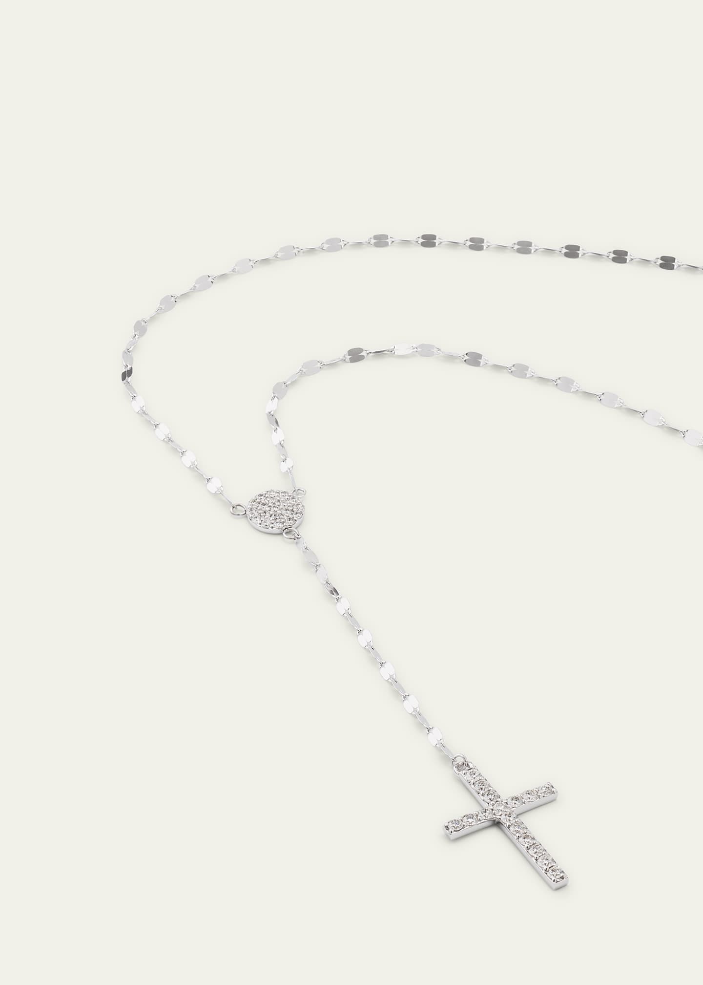 Lana 14K Gold Femme Fatale Crossary Necklace with Diamonds - Bergdorf ...