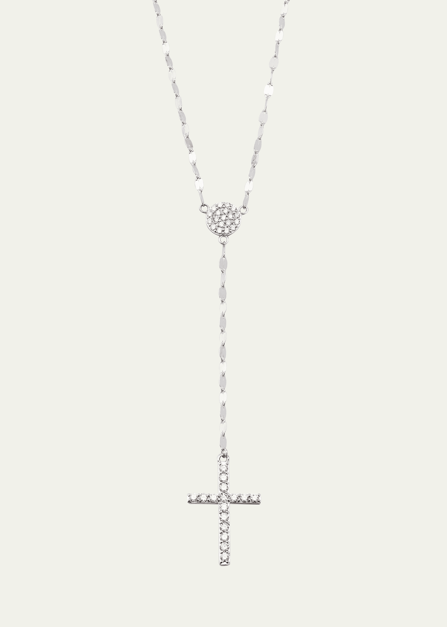 Lana 14K Gold Femme Fatale Crossary Necklace with Diamonds - Bergdorf ...