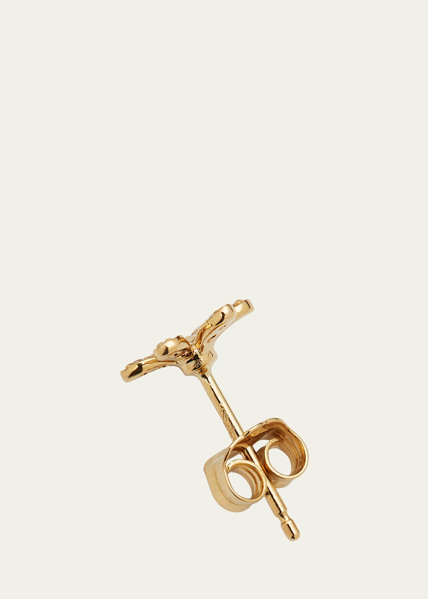 Sydney Evan 14K Gold Daisy Stud Earring with Diamonds Image 4 of 4