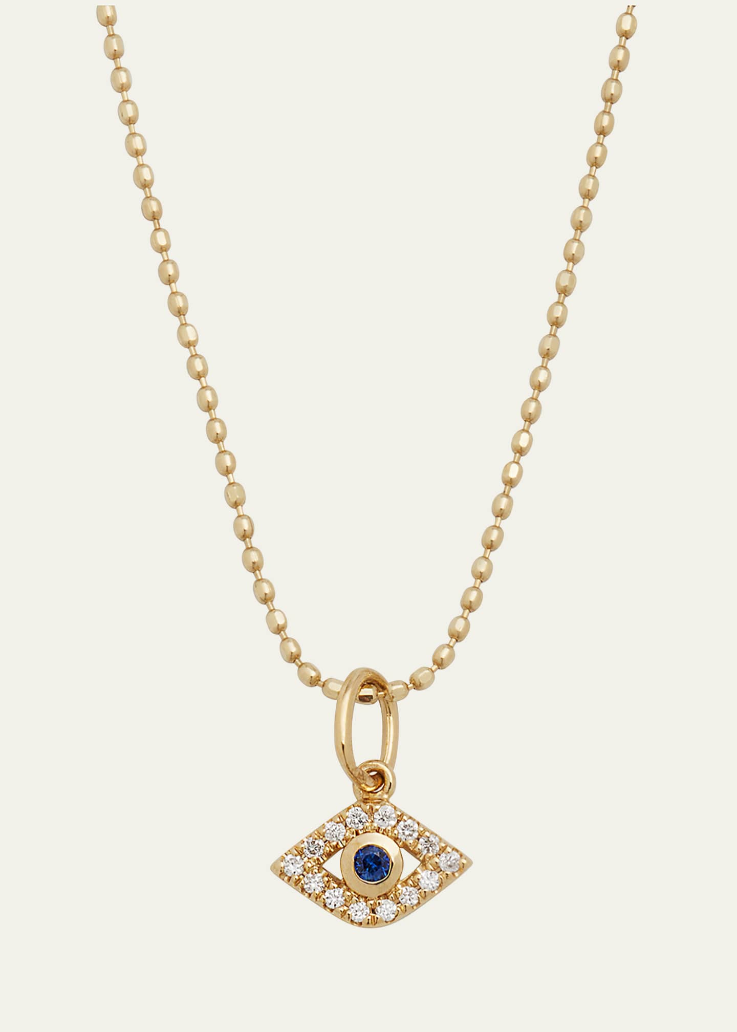 Sydney Evan | Shop Sydney Evan 14K Pure Gold Evil Eye Link on Gold Beads