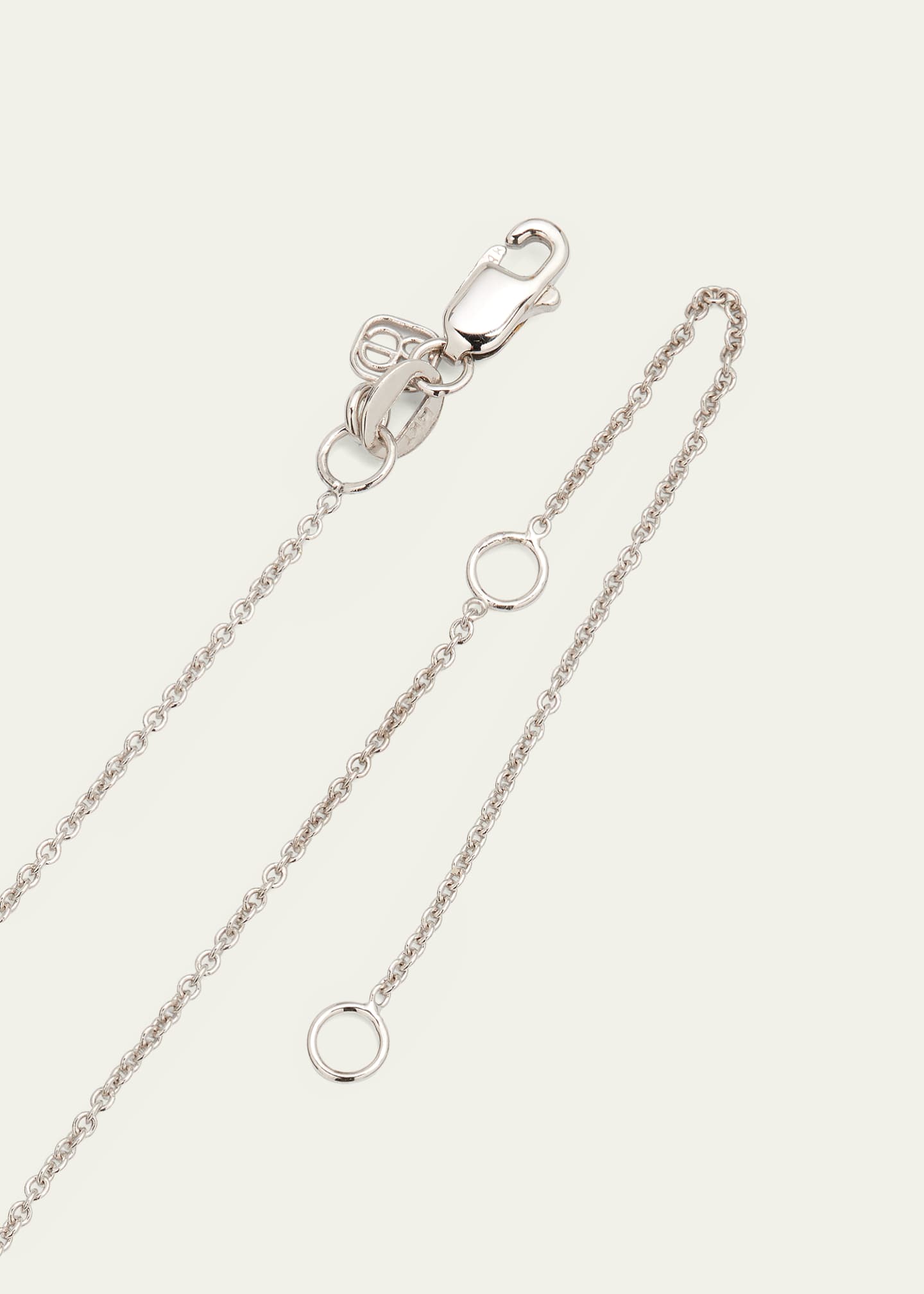 Sydney Evan Large 14k Yellow Gold & Diamond Love Necklace Image 4 of 4