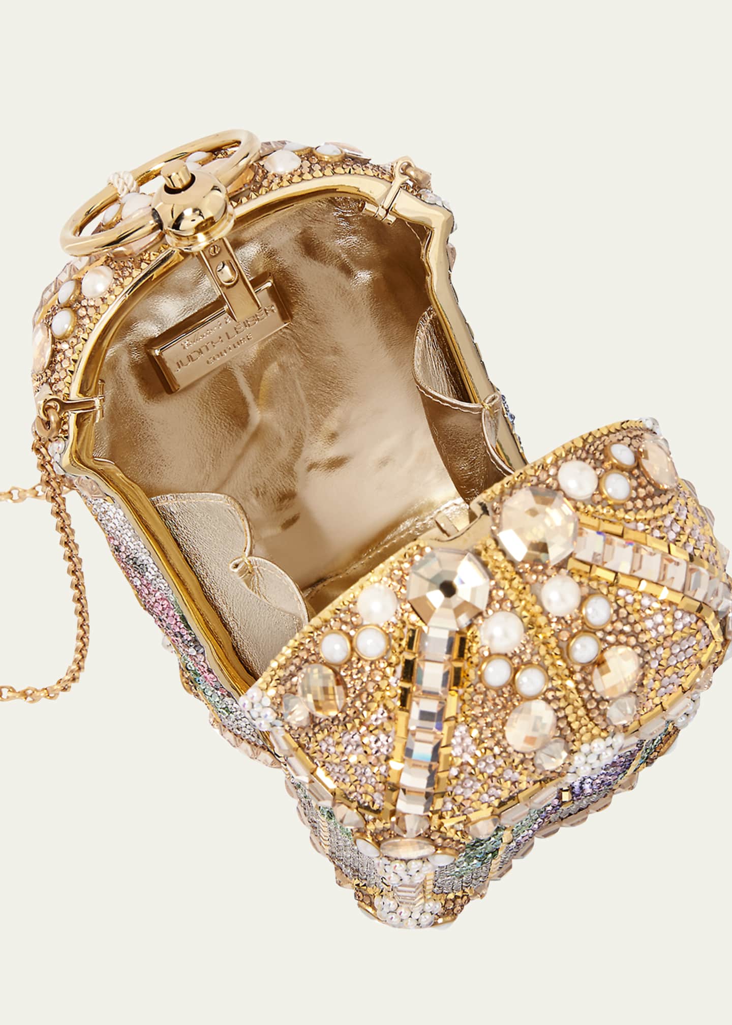 Judith Leiber Women's Gilded Birdcage Crystal Clutch - Champagne One-Size