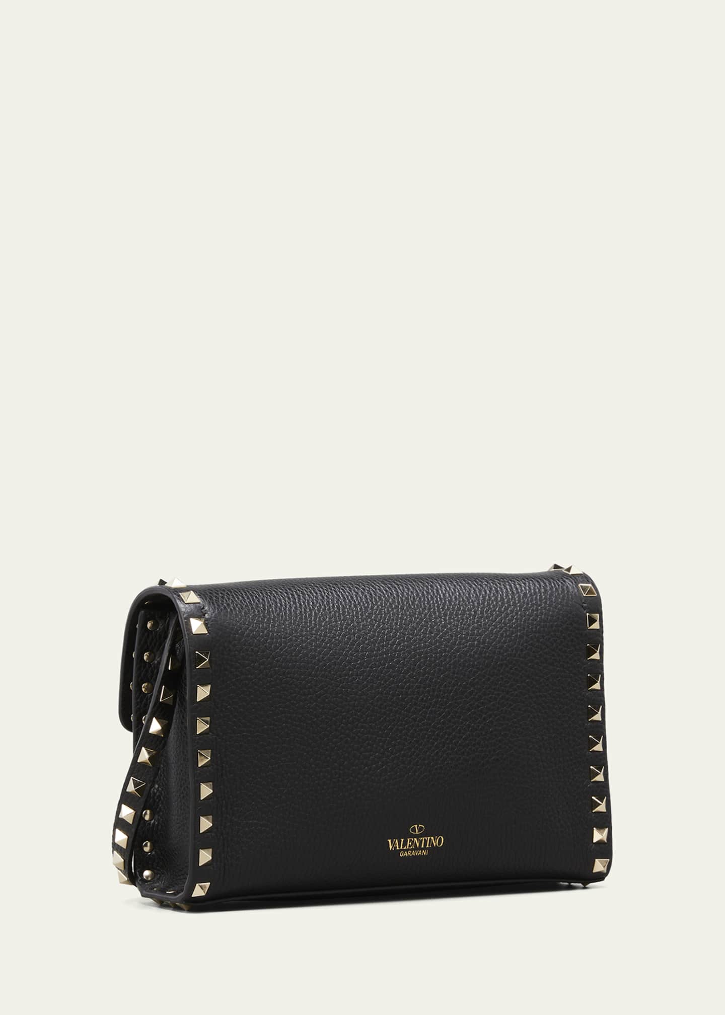 Valentino studded leather shoulder bag sale