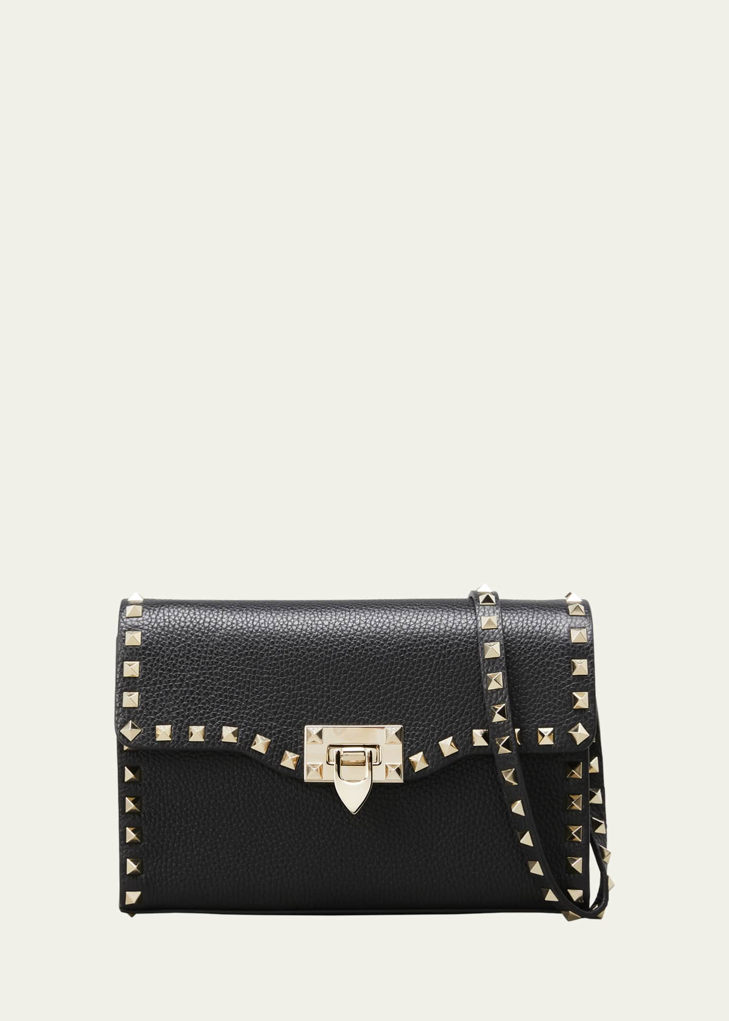 VALENTINO GARAVANI Rockstud Leather Shoulder Bag