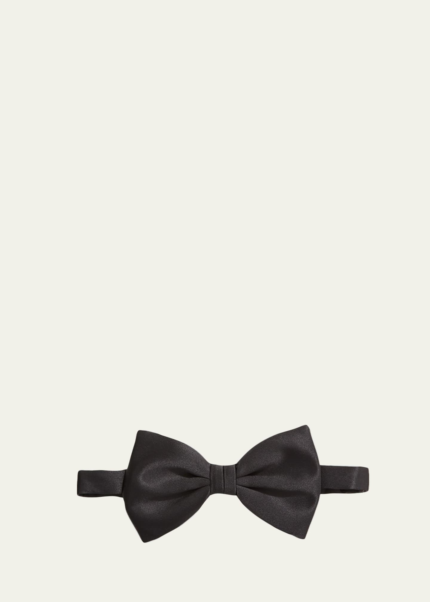 Brioni 8cm Satin Pre-Tied Bow Tie