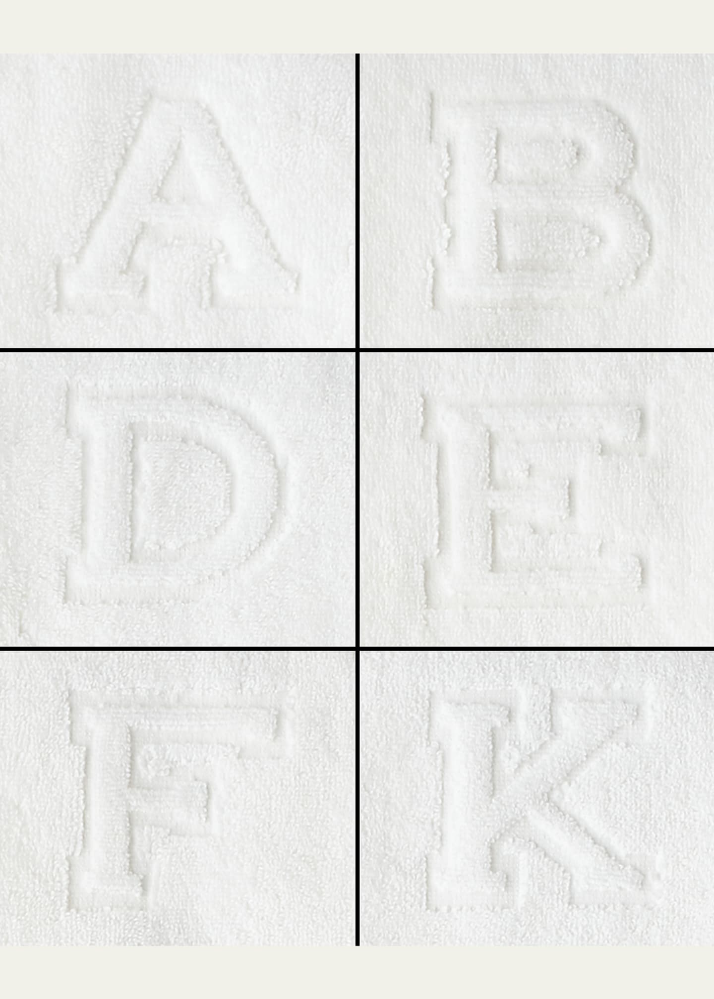 Matouk Auberge Monogrammed Face Cloth Image 2 of 4