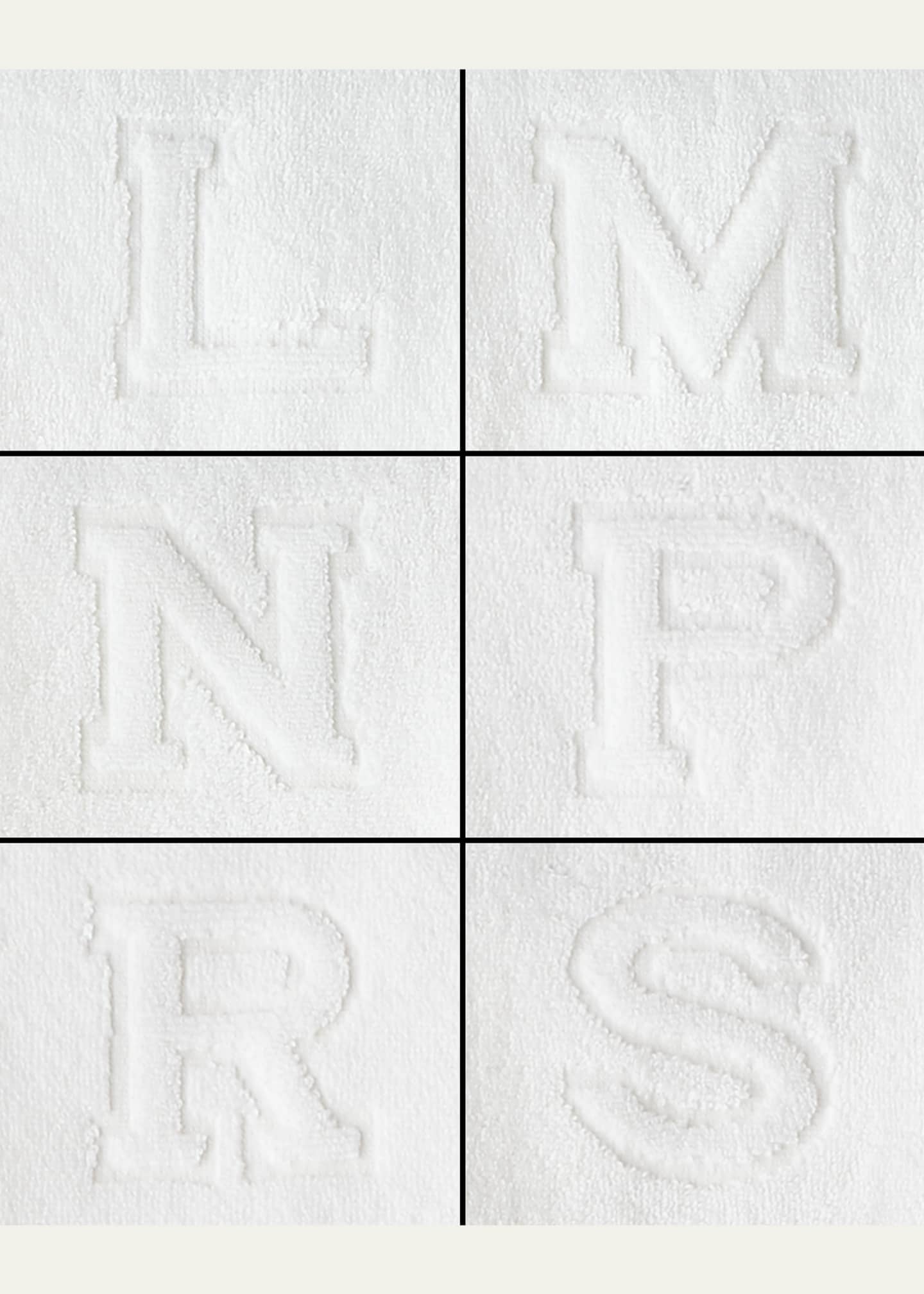 Matouk Auberge Monogrammed Face Cloth Image 3 of 4
