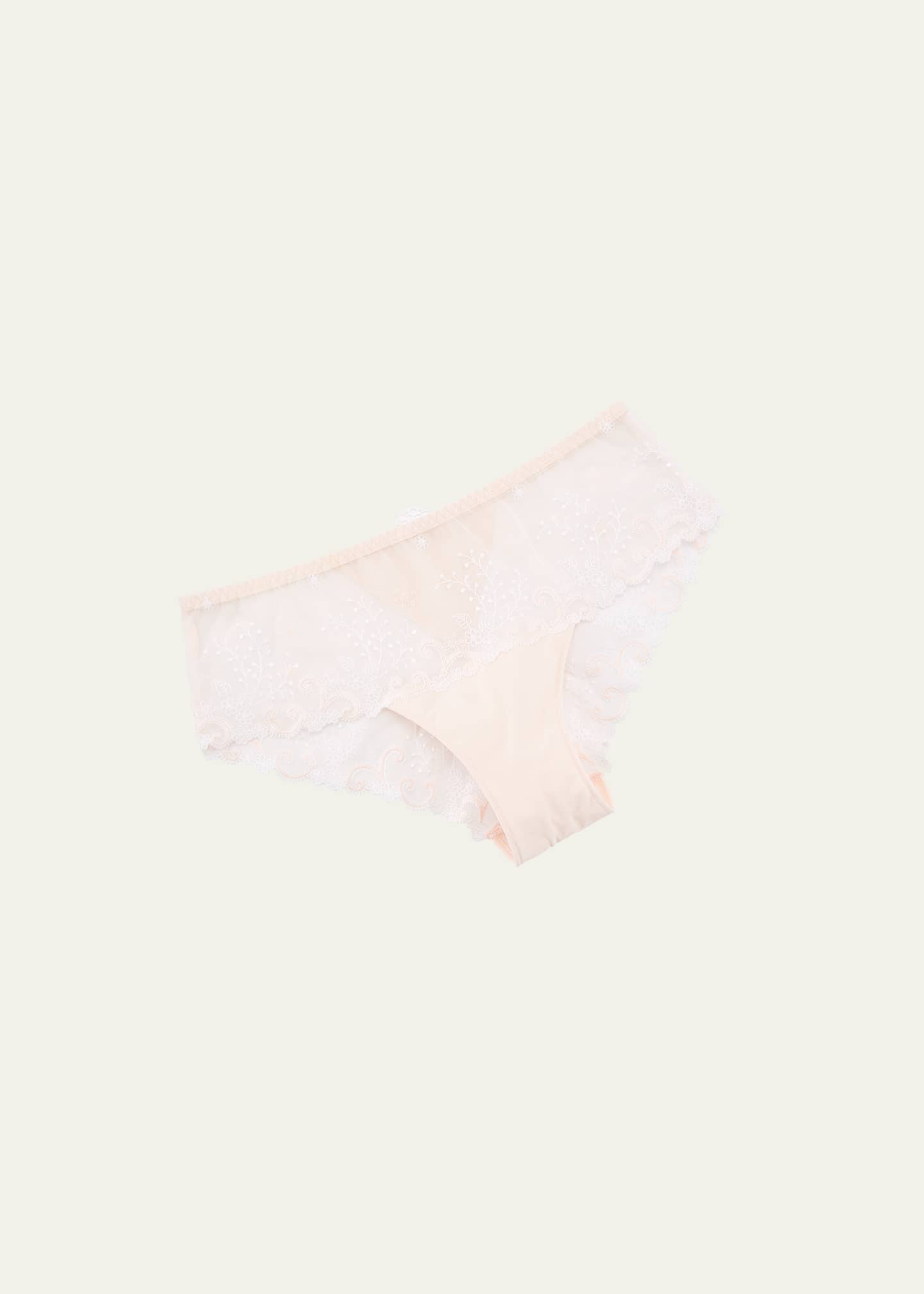 Simone Perele Delice Floral-Embroidered Boyshorts Image 1 of 4
