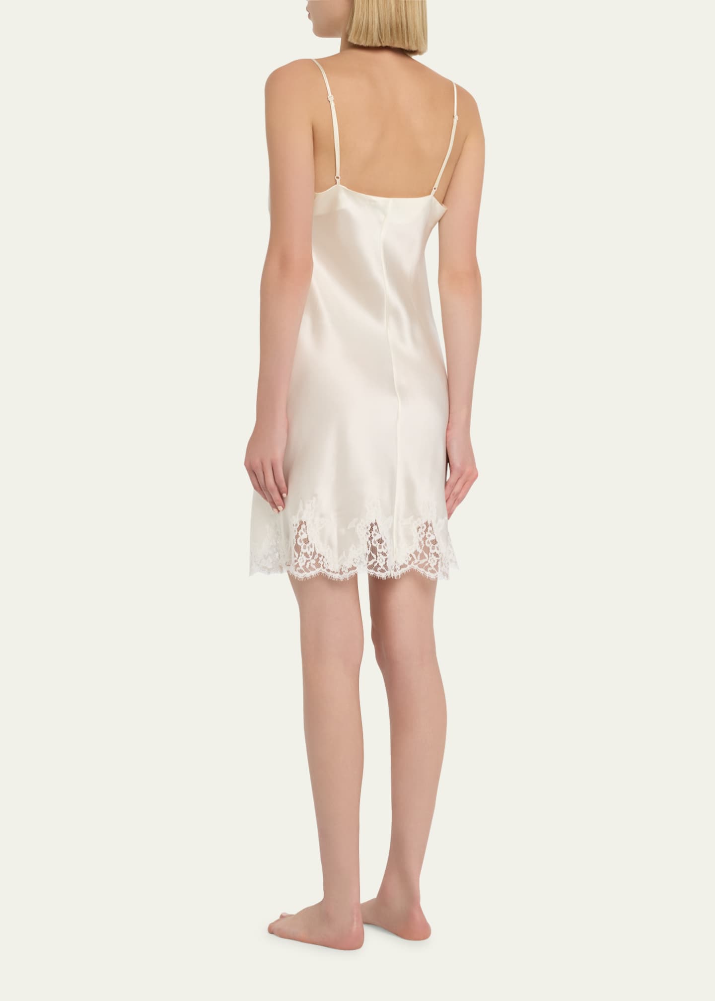 Lise Charmel Splendeur Soie Lace-Trim Silk Nighty Image 3 of 5