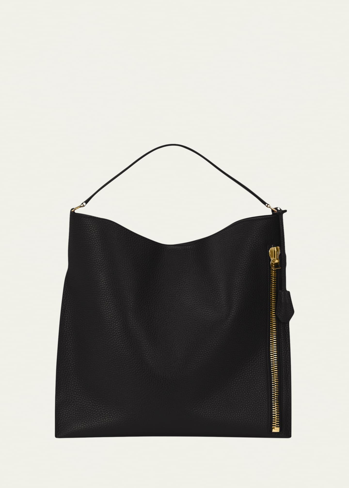 Shop Tom Ford Black Hobo Small Evening Bag