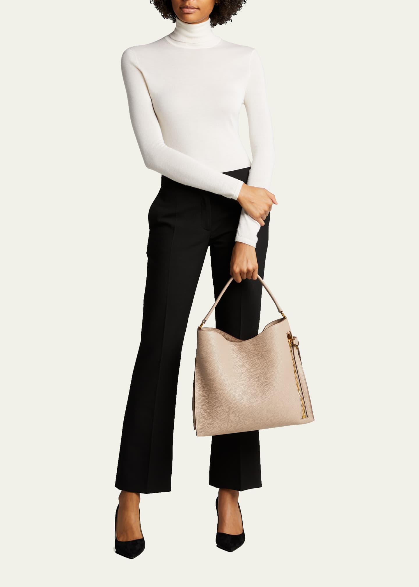 Tom ford alix small calfskin hobo bag clearance