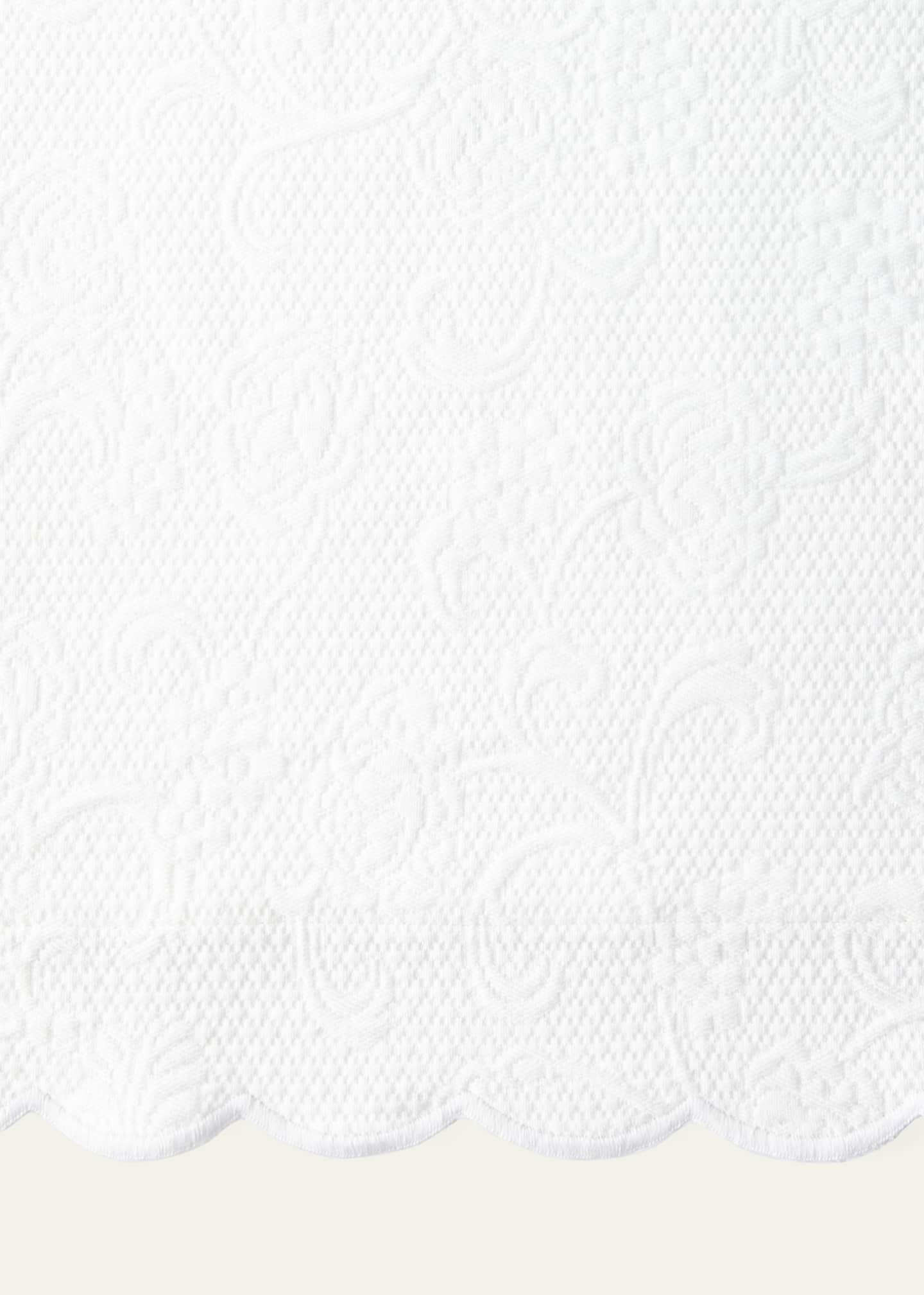 Sferra Alice Full/Queen Floral Matelasse Coverlet Image 1 of 2