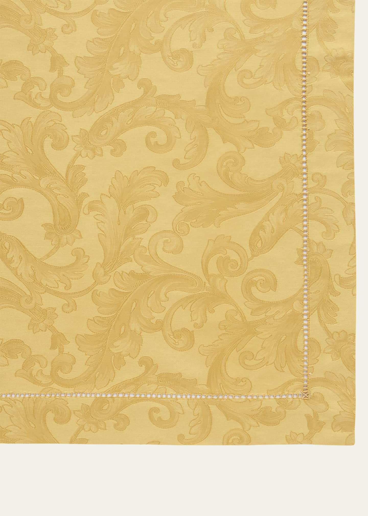 Sferra Acanthus Jacquard Tablecloth 70" X 144"