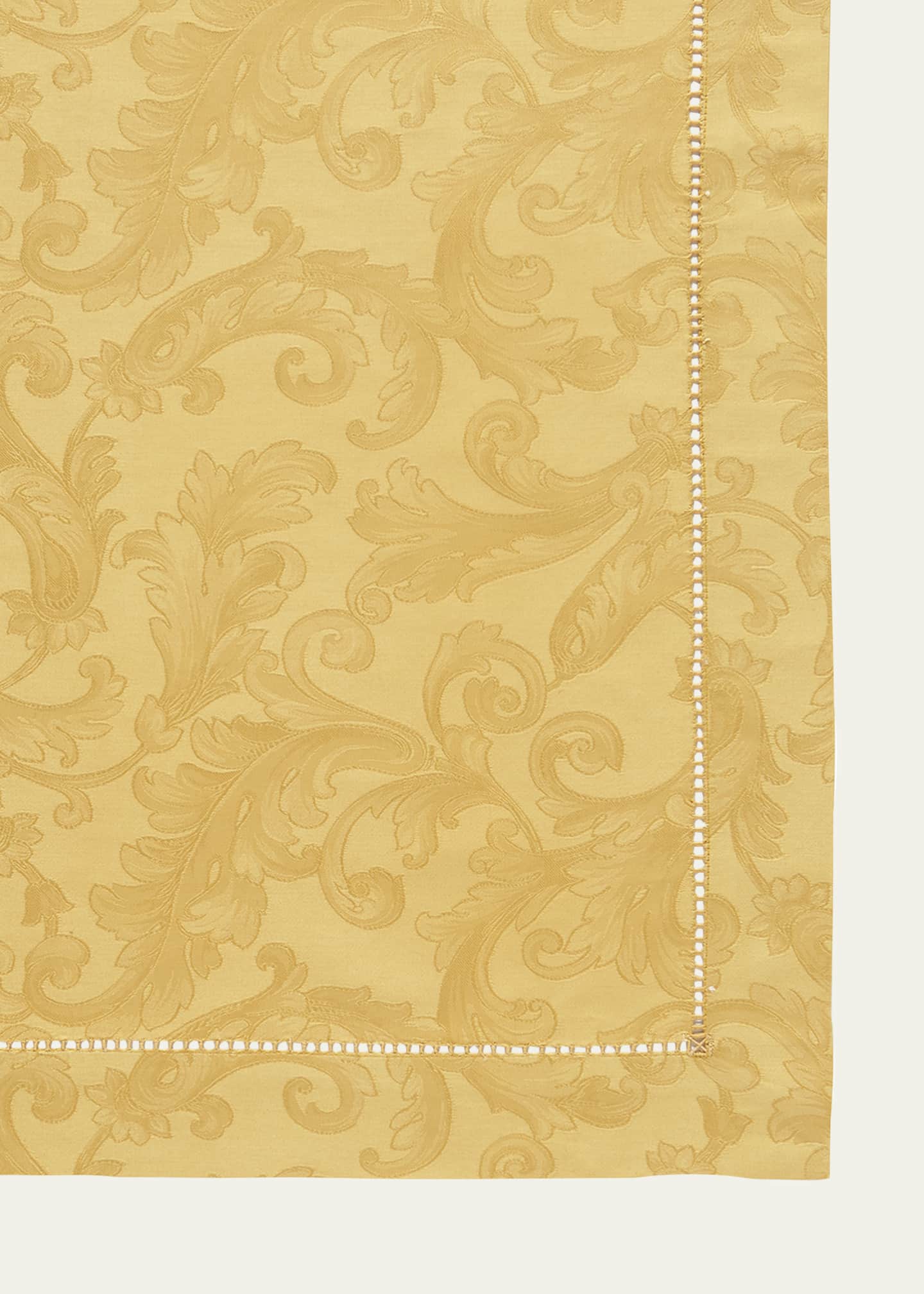 Sferra Acanthus Jacquard Tablecloth 70" X 162" Image 1 of 2