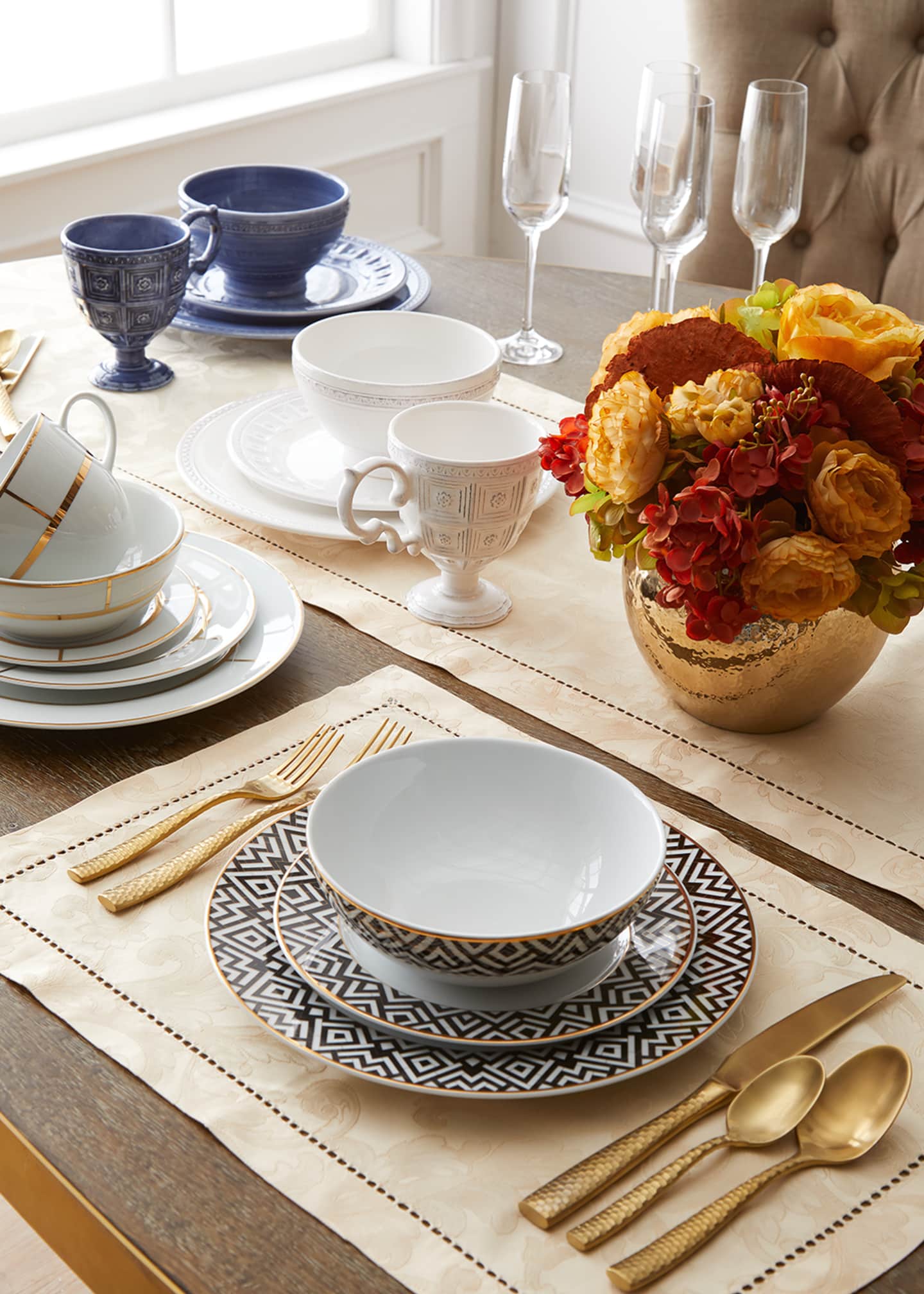 Sferra Acanthus Jacquard Placemats, Set of 4 Image 2 of 2
