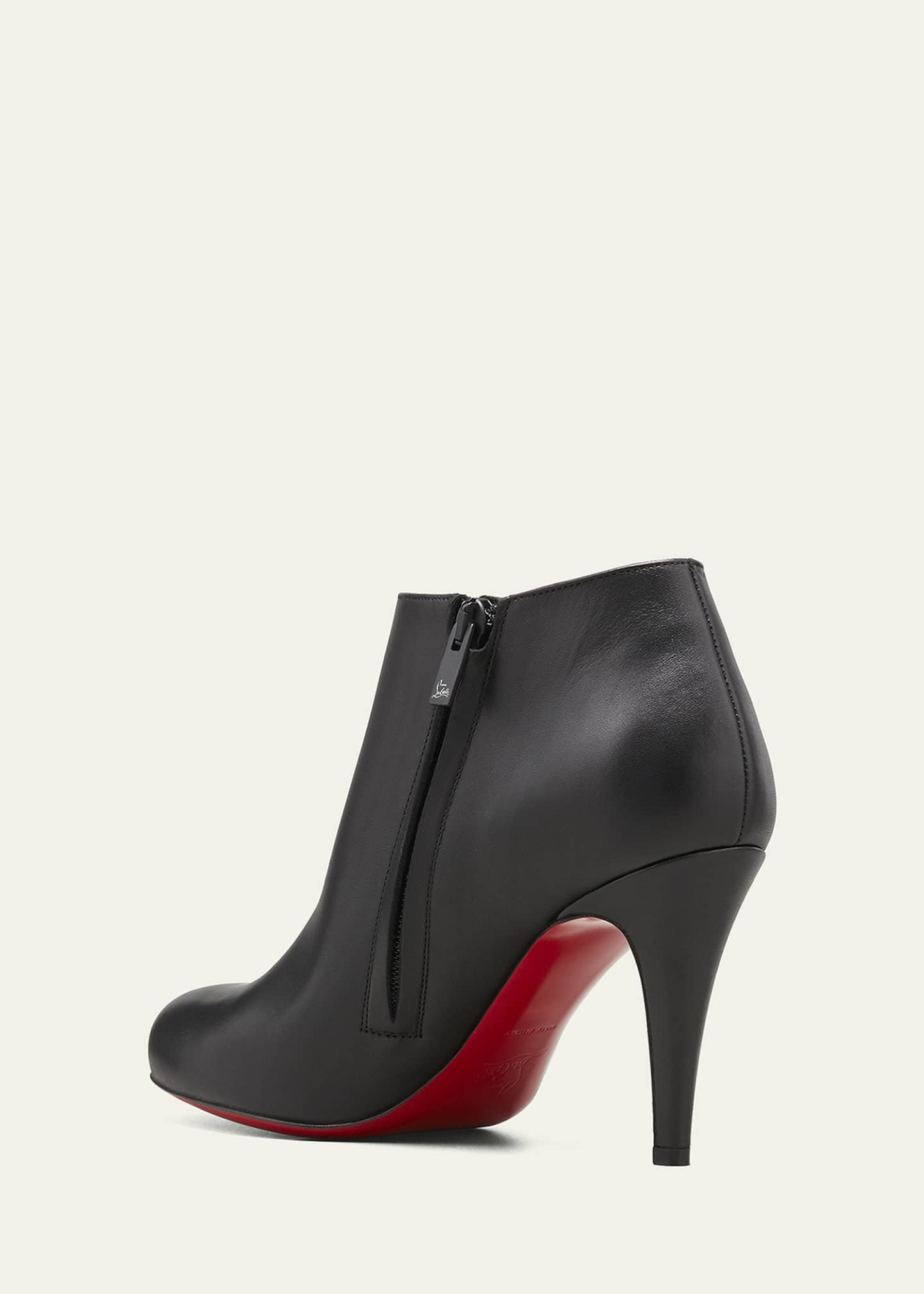 Christian Louboutin Belle Leather Red Sole Ankle Boots