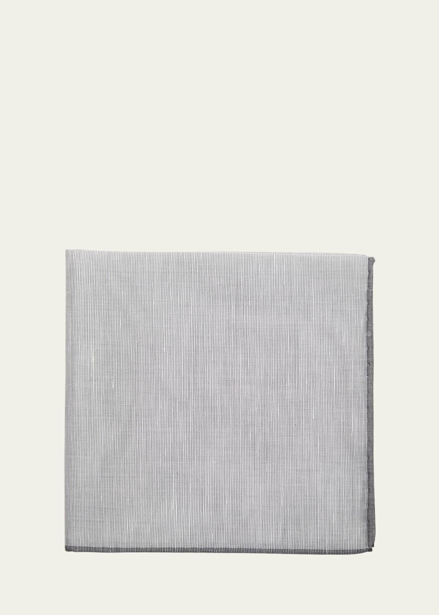Simonnot Godard Men's Cotton-Linen Pocket Square