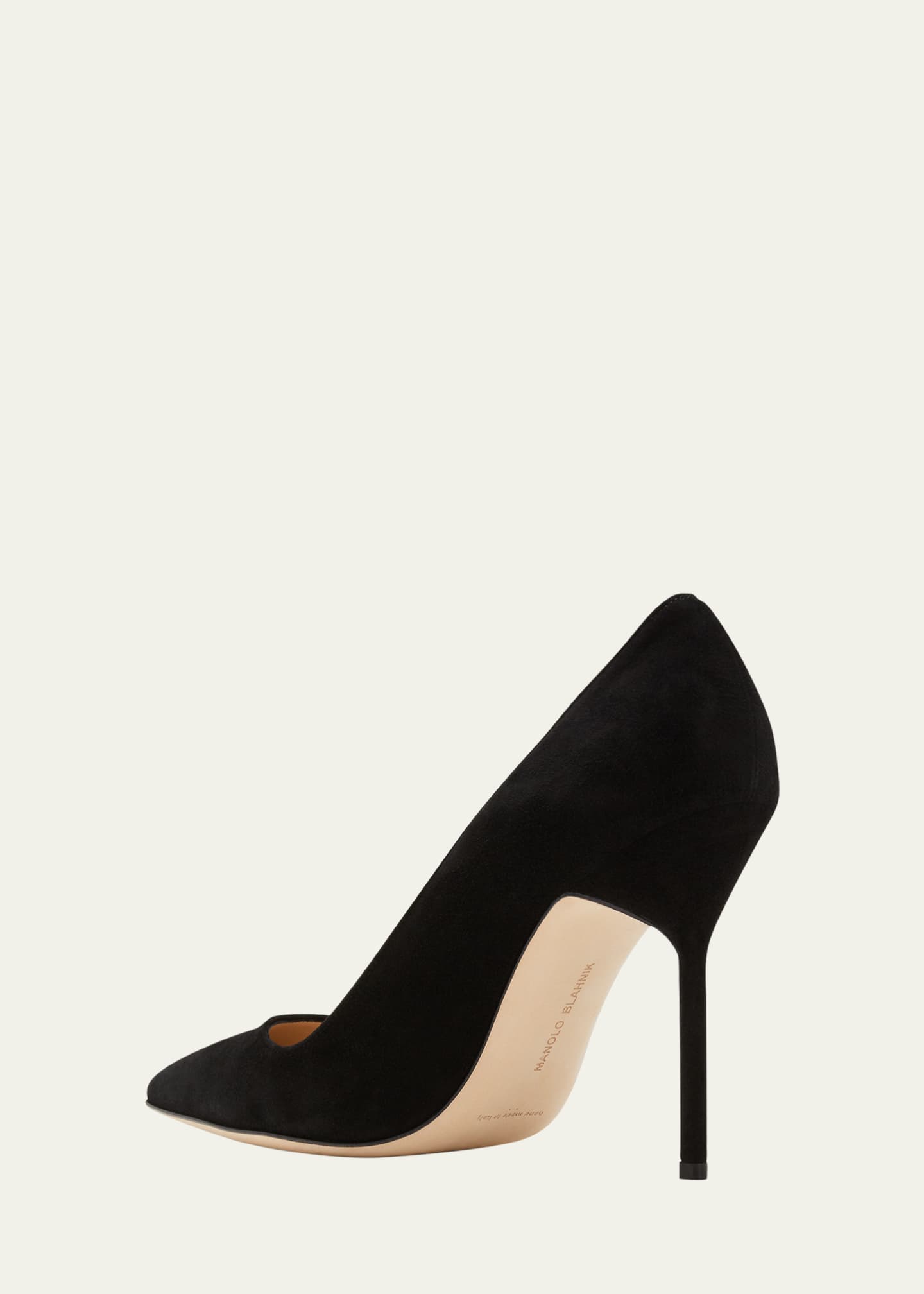 Manolo Blahnik BB 105mm Suede Pumps Image 4 of 5