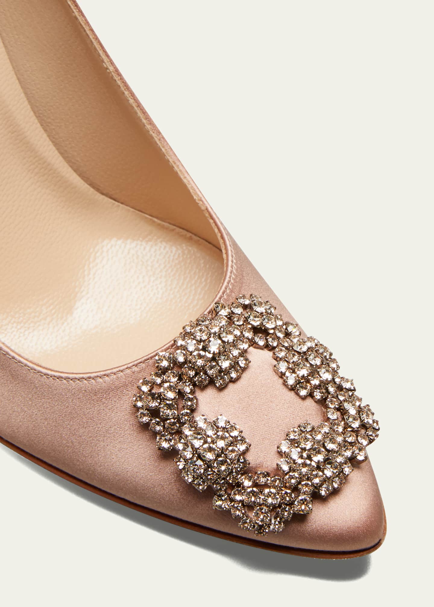 Manolo Blahnik Hangisi 105mm Satin High-Heel Pumps - Bergdorf Goodman
