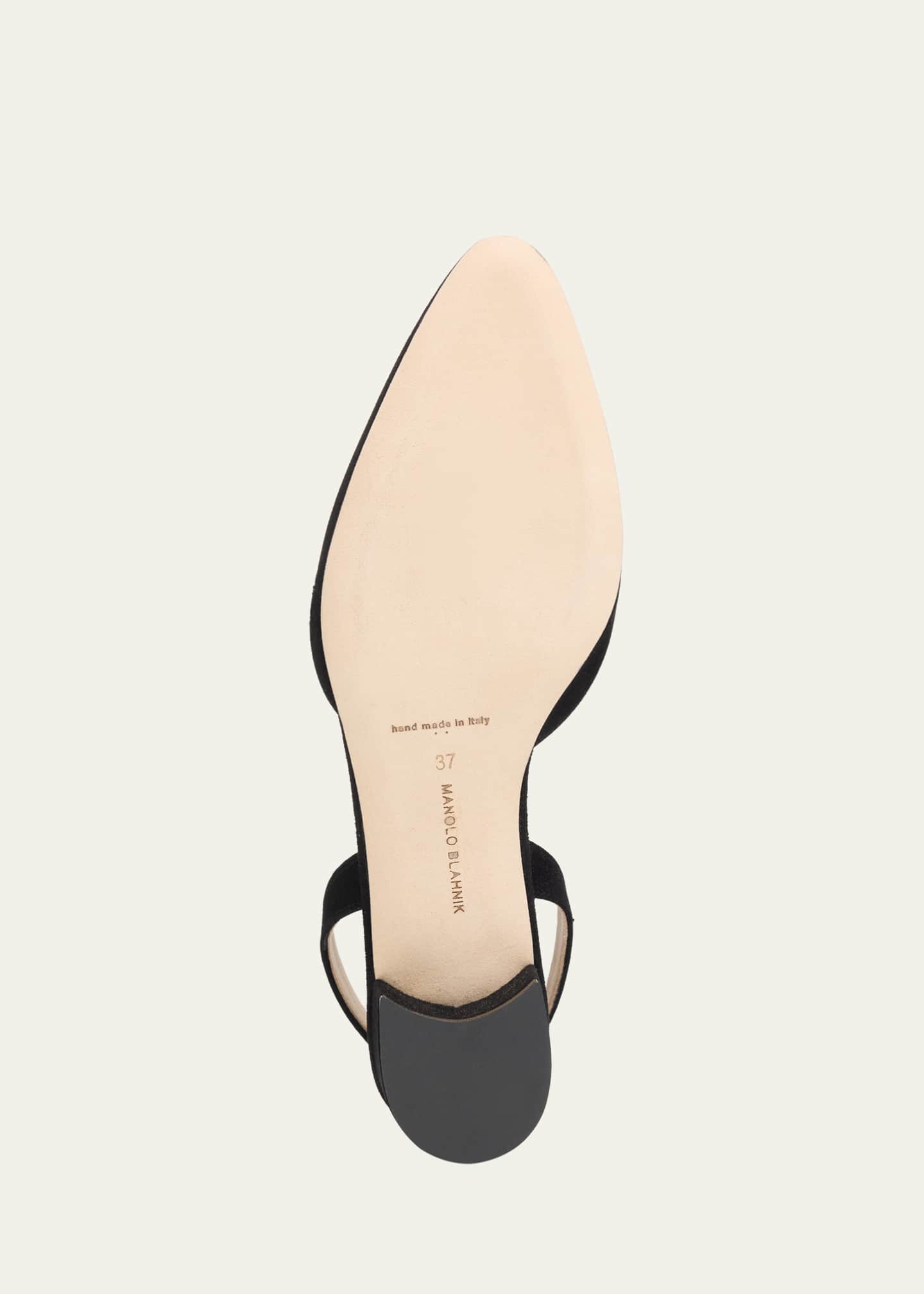 Manolo Blahnik Aspro Suede Block-Heel Slingback Pump - Bergdorf