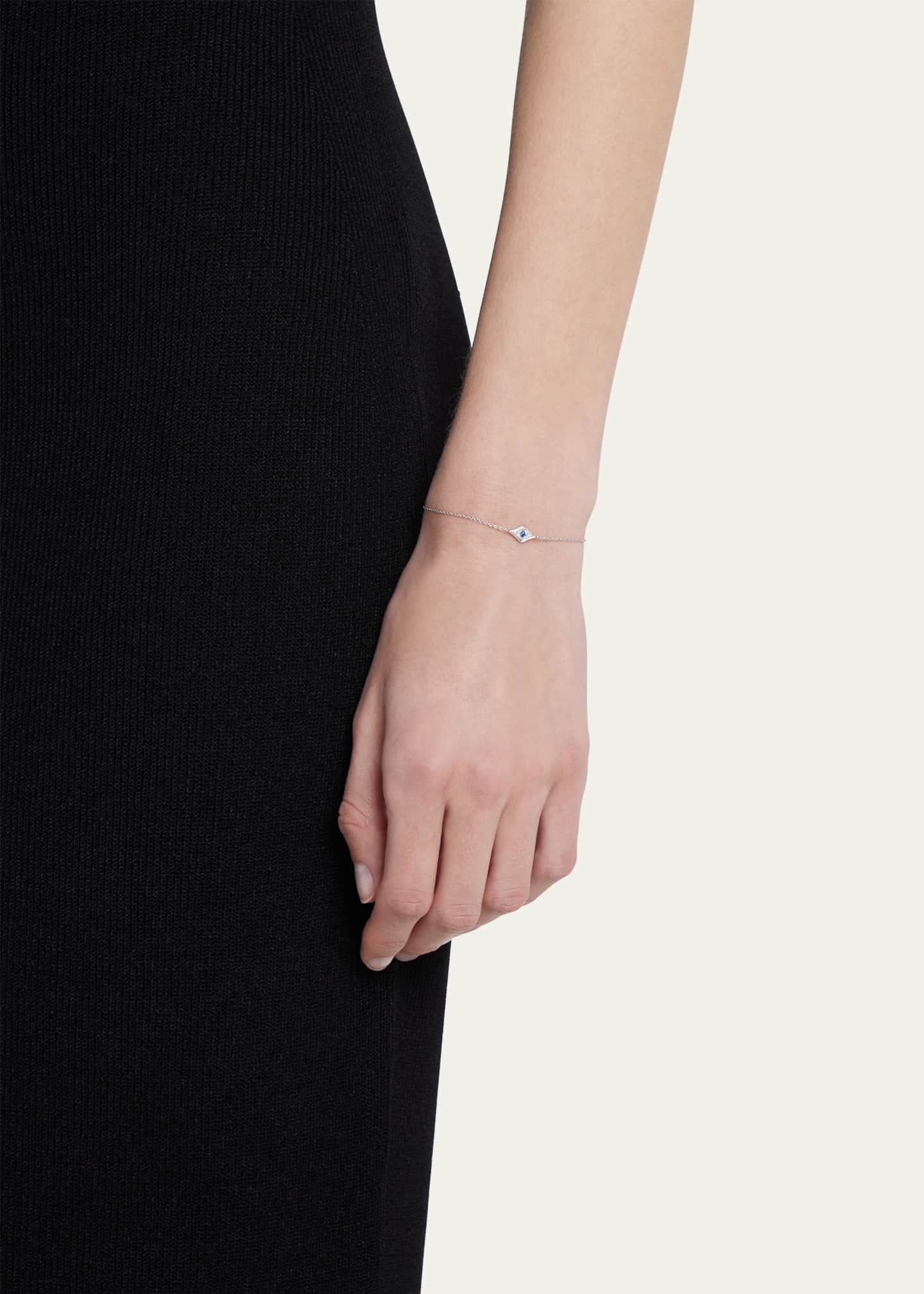 Sydney Evan Mini Diamond Evil Eye Bracelet Image 2 of 4