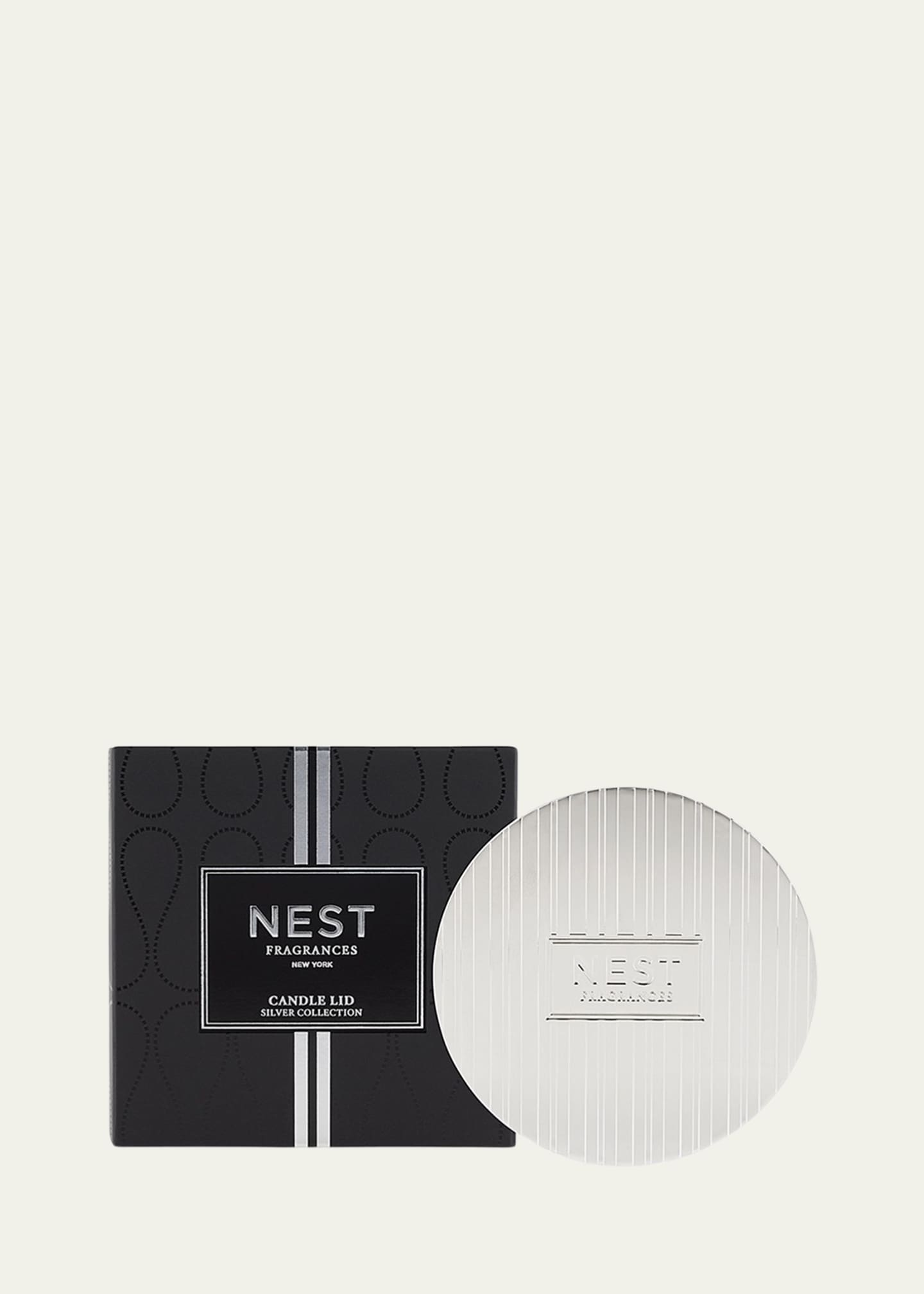 NEST New York Silver Classic Candle Lid Image 1 of 2