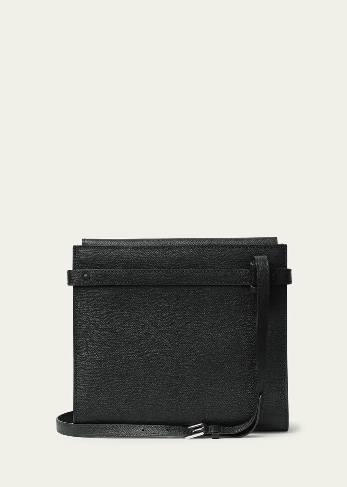 Valextra B-Tracollina Leather Shoulder Bag Image 3 of 5
