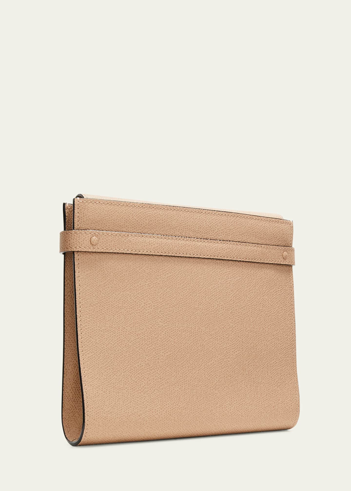 Valextra B-Tracollina Leather Shoulder Bag Image 3 of 5