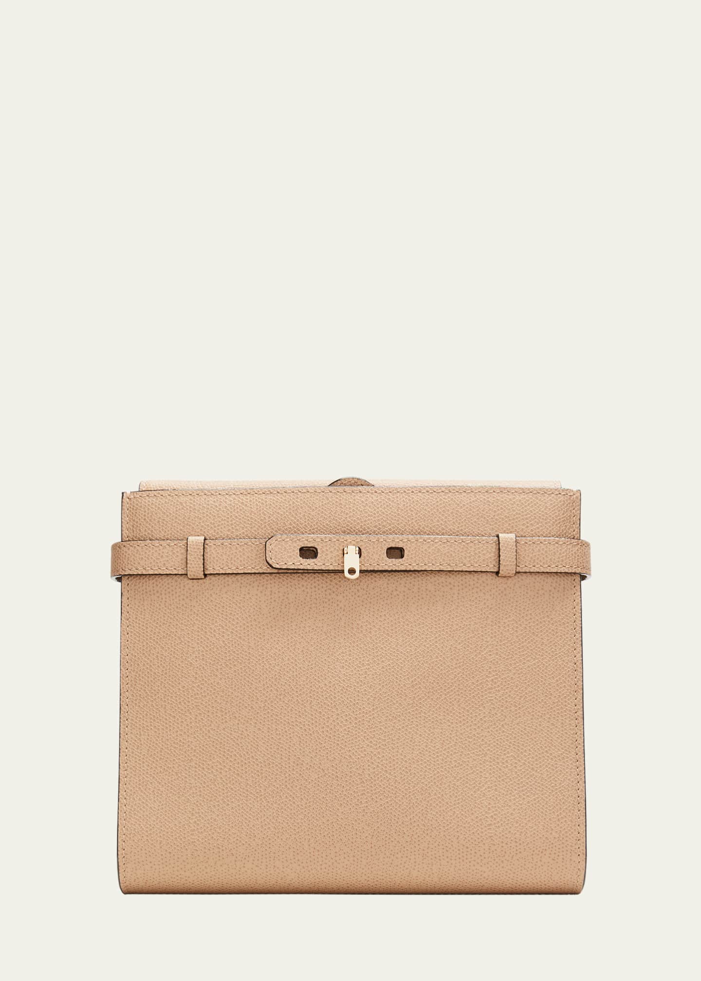 Valextra B-Tracollina Leather Shoulder Bag Image 1 of 5