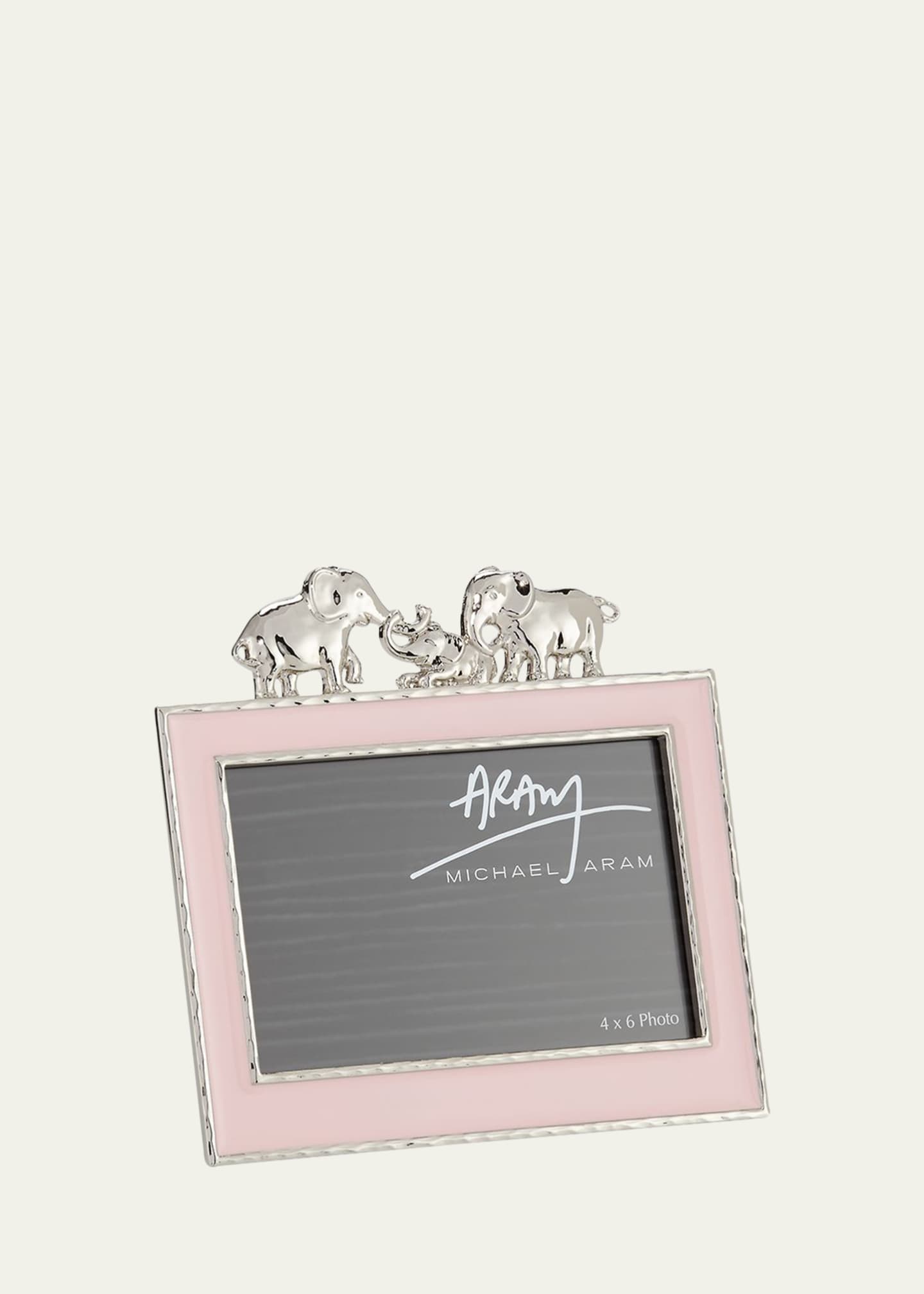 Michael Aram Girls' Elephant 4" x 6" Picture Frame, Pink