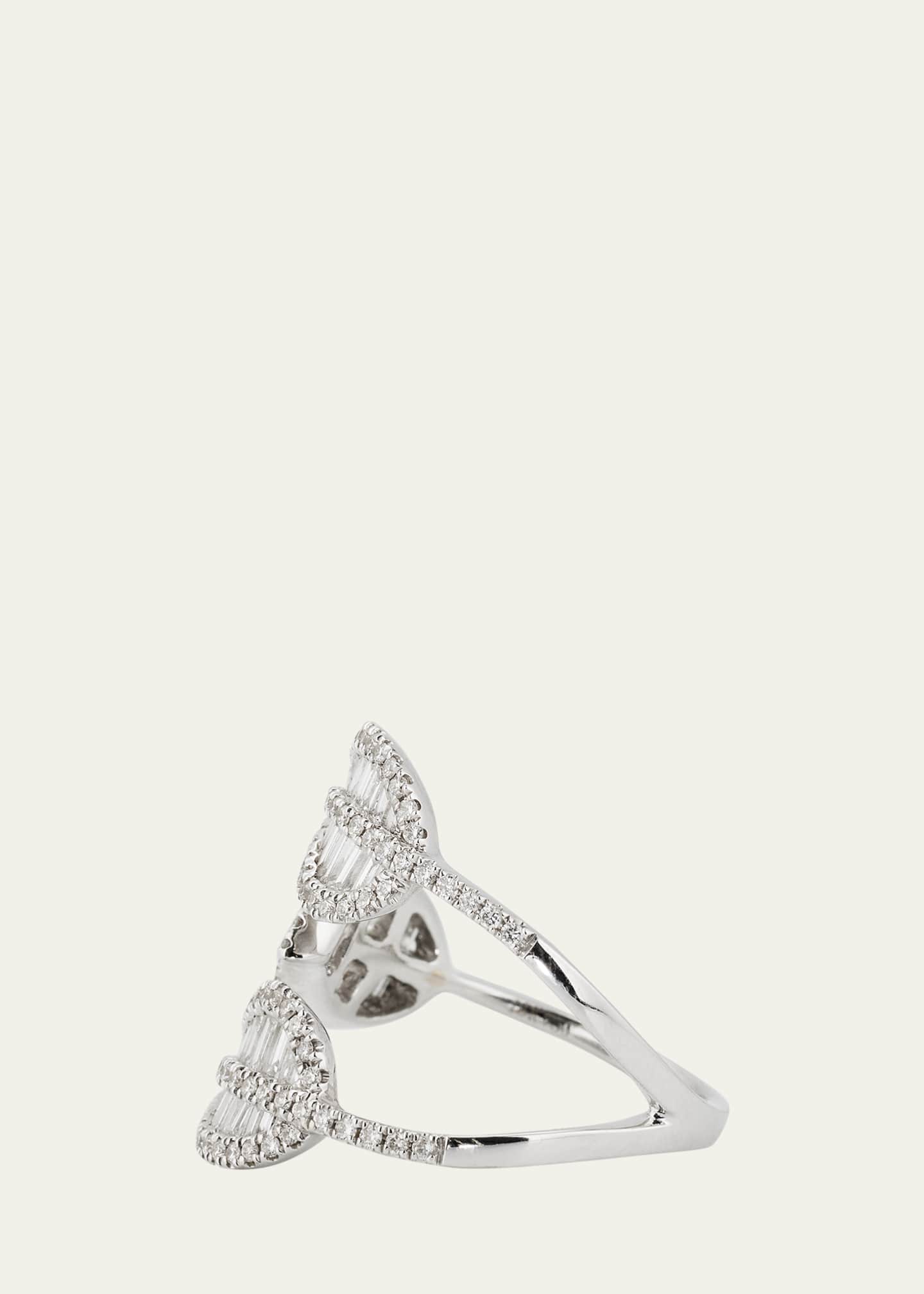 Anita Ko 18k White Gold Diamond 3 Leaf Ring Bergdorf Goodman