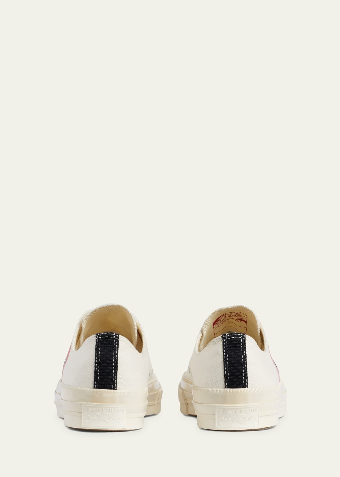 Cdg converse white low top on sale