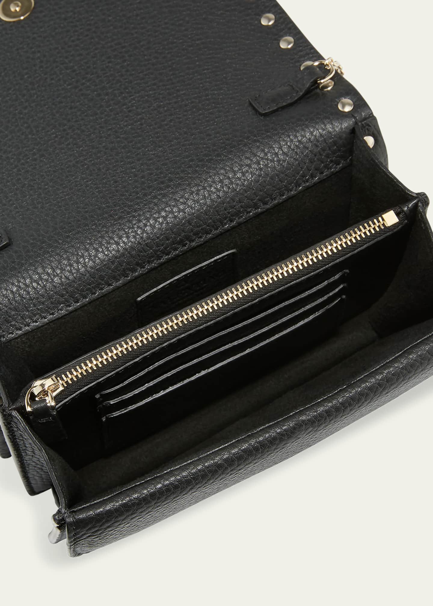 Valentino rockstud clutch with new arrivals chain