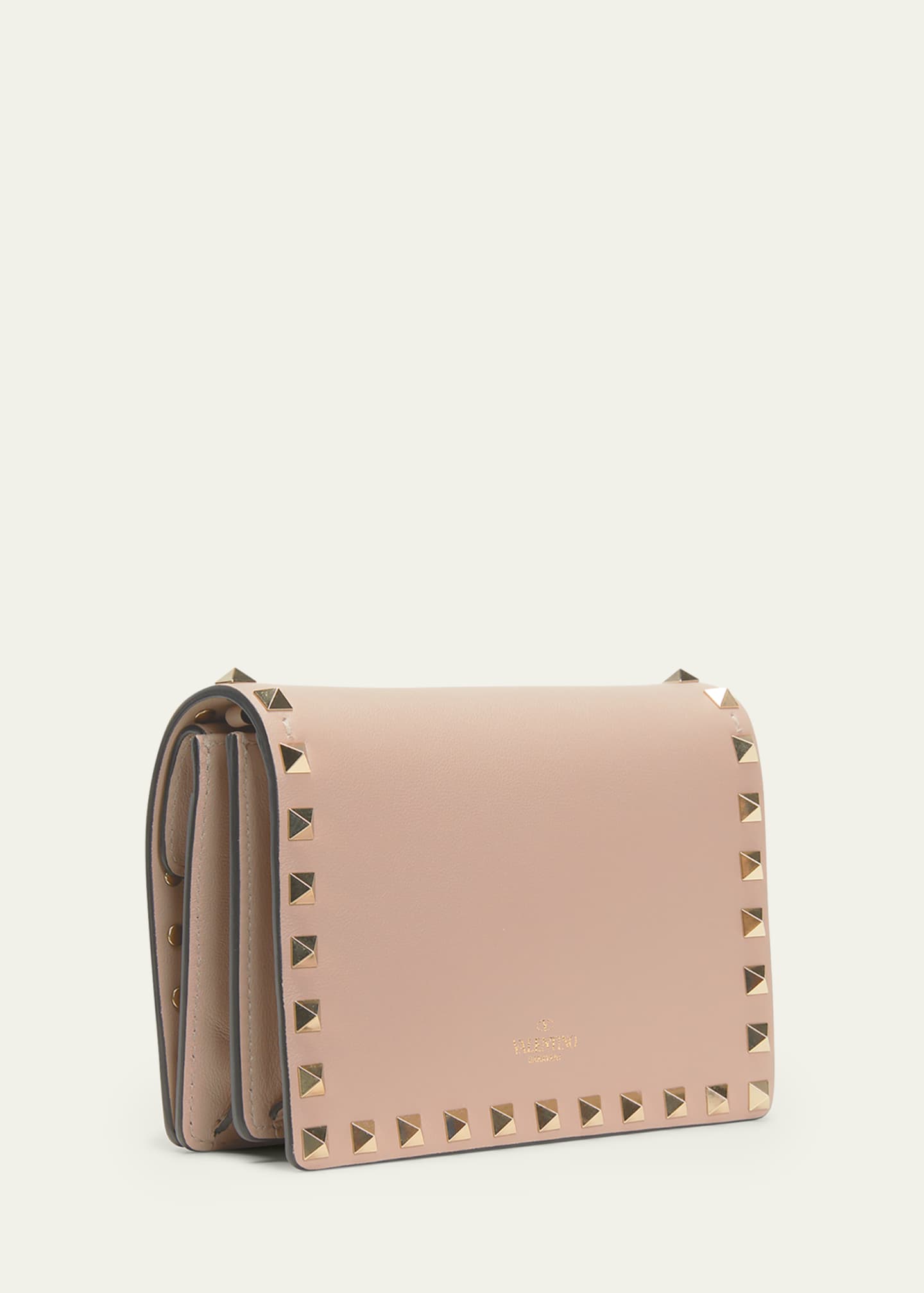 Women's Mini Rockstud clutch with chain, VALENTINO GARAVANI